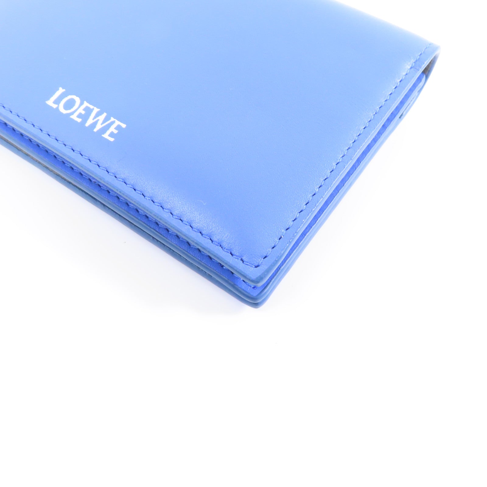LOEWE (PRICE DOWN) Wallet Calfskin Leather Blue