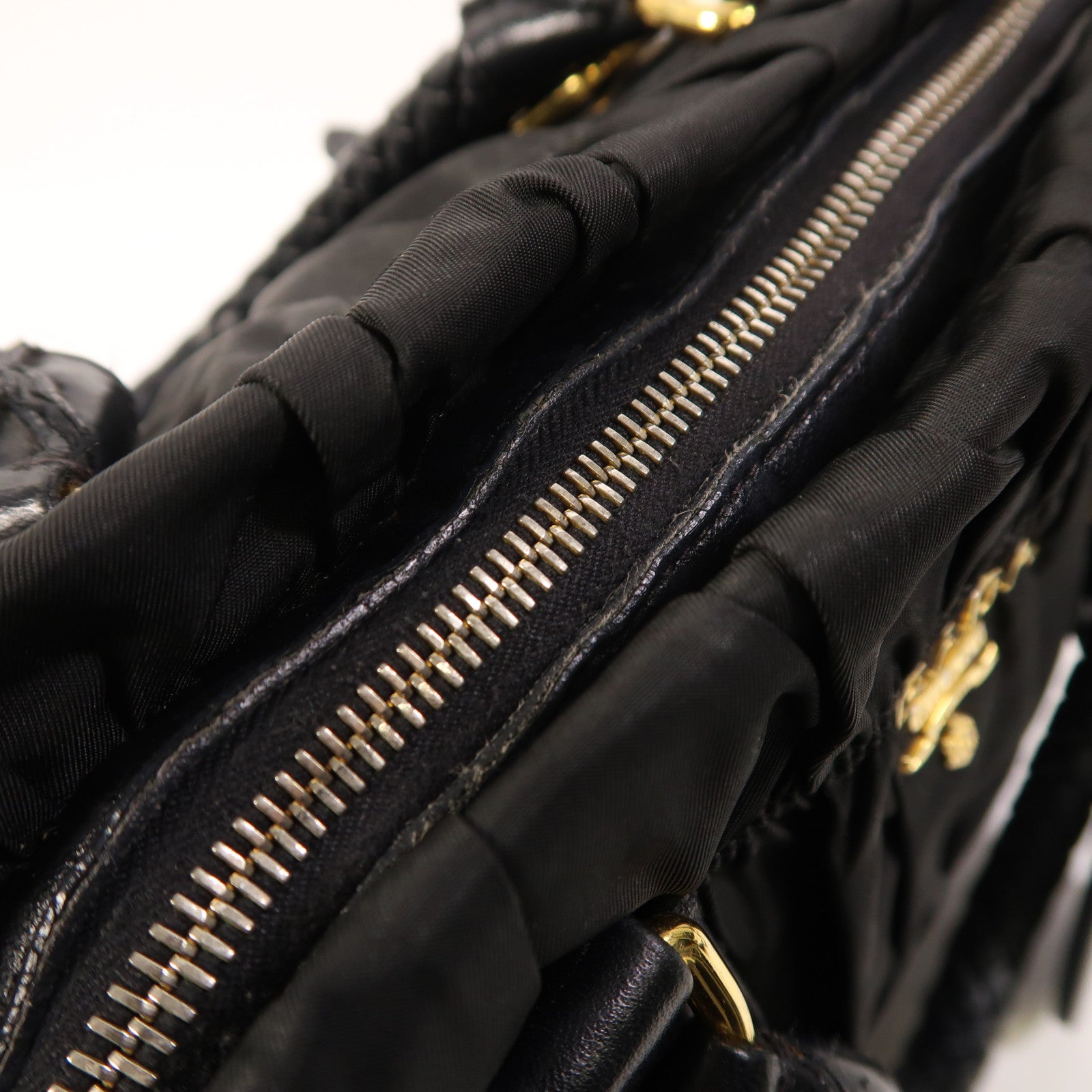 PRADA 尼龍2 Way Shoulder金扣手挽肩背兩用袋