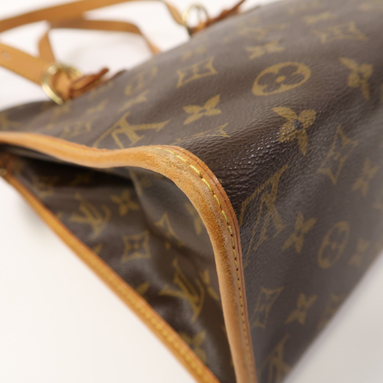 LOUIS VUITTON Monogram Popincourt Haut金扣肩背袋啡色