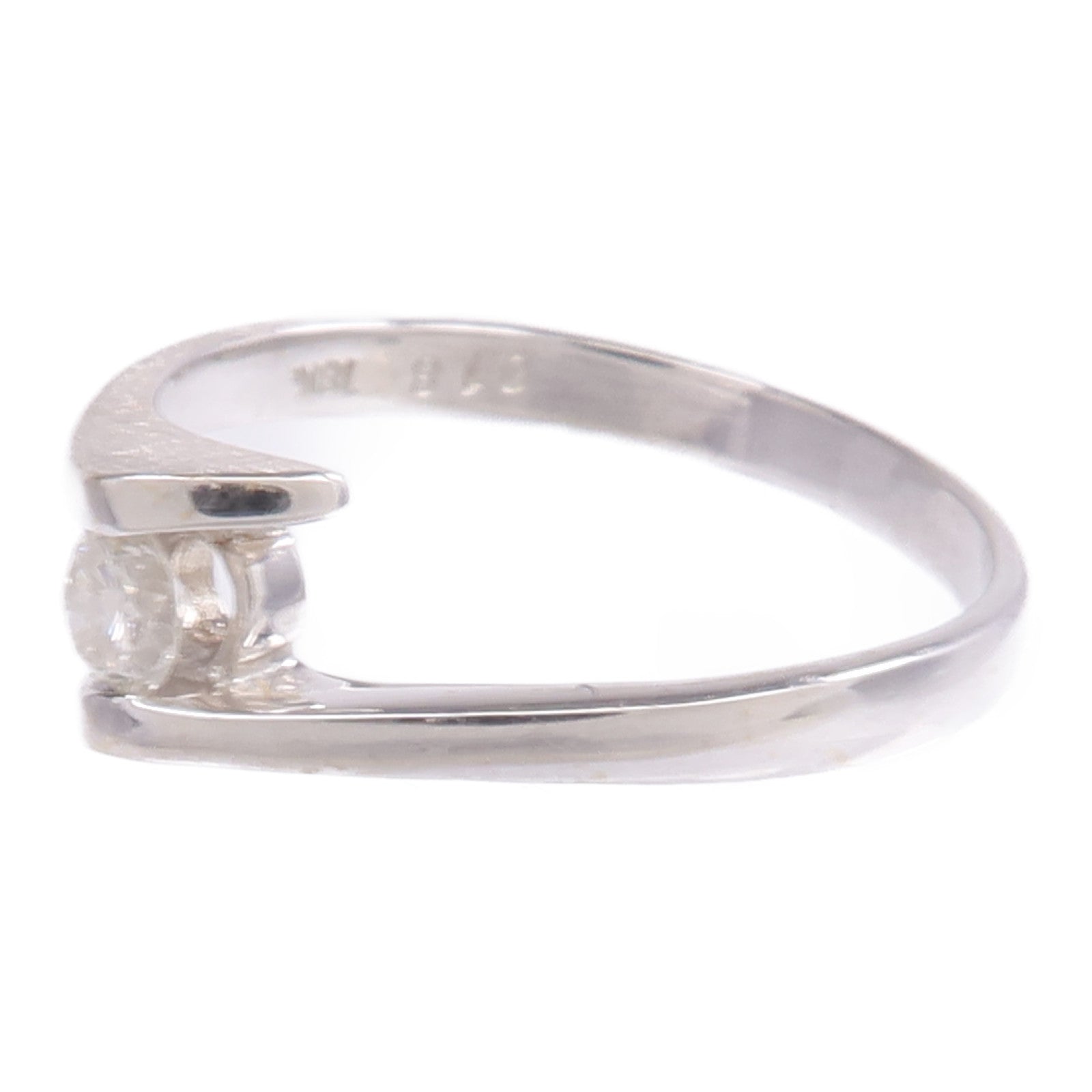 JEWELRY 【激減優惠】18K白金Diamond Ring鑽石戒指US#7.5