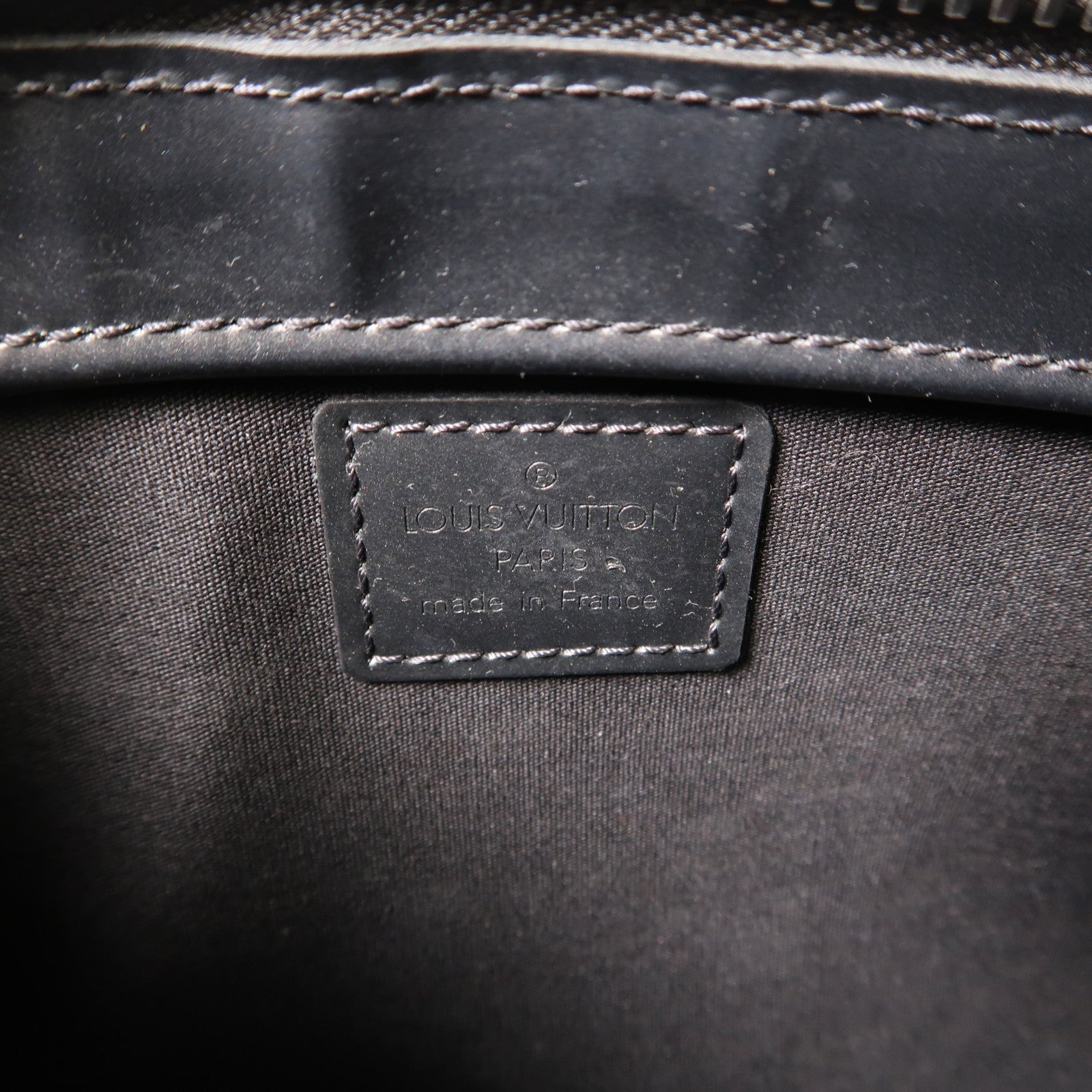 LOUIS VUITTON Monogram Mat Fowler Bag銀扣灰色