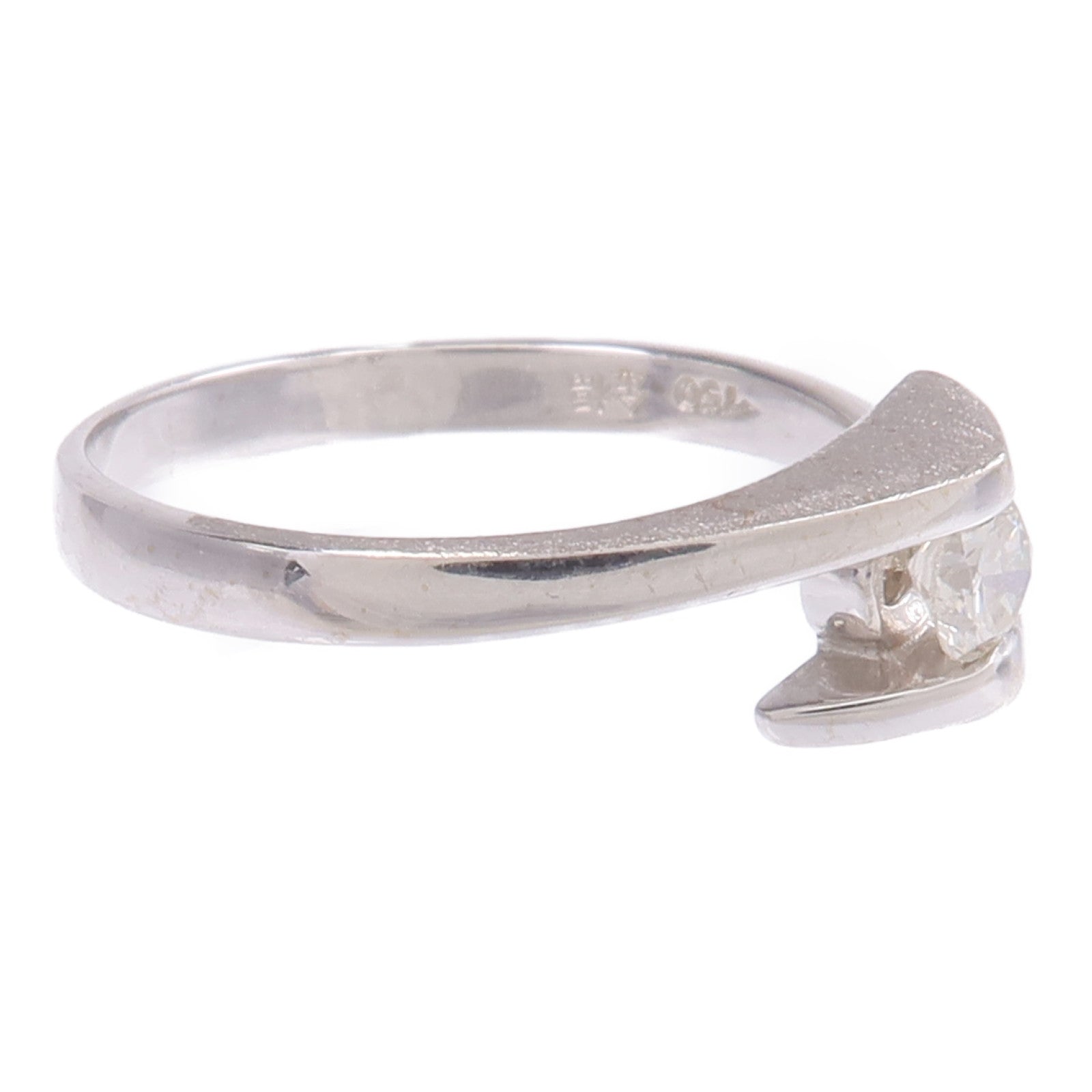 JEWELRY 【激減優惠】18K白金Diamond Ring鑽石戒指US#7.5