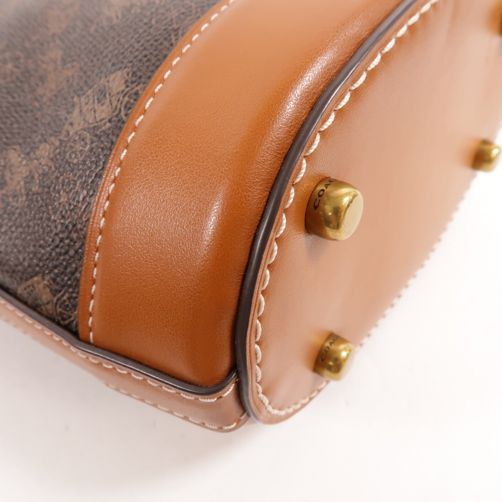 COACH 塗層帆布Dakota Bucket手挽肩背兩用袋