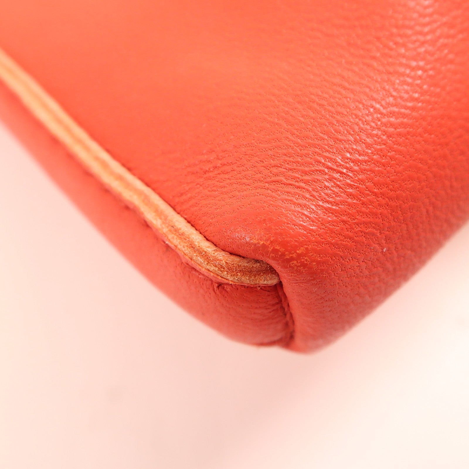 HERMES Swift皮革Sac Pompon肩背袋Rouge