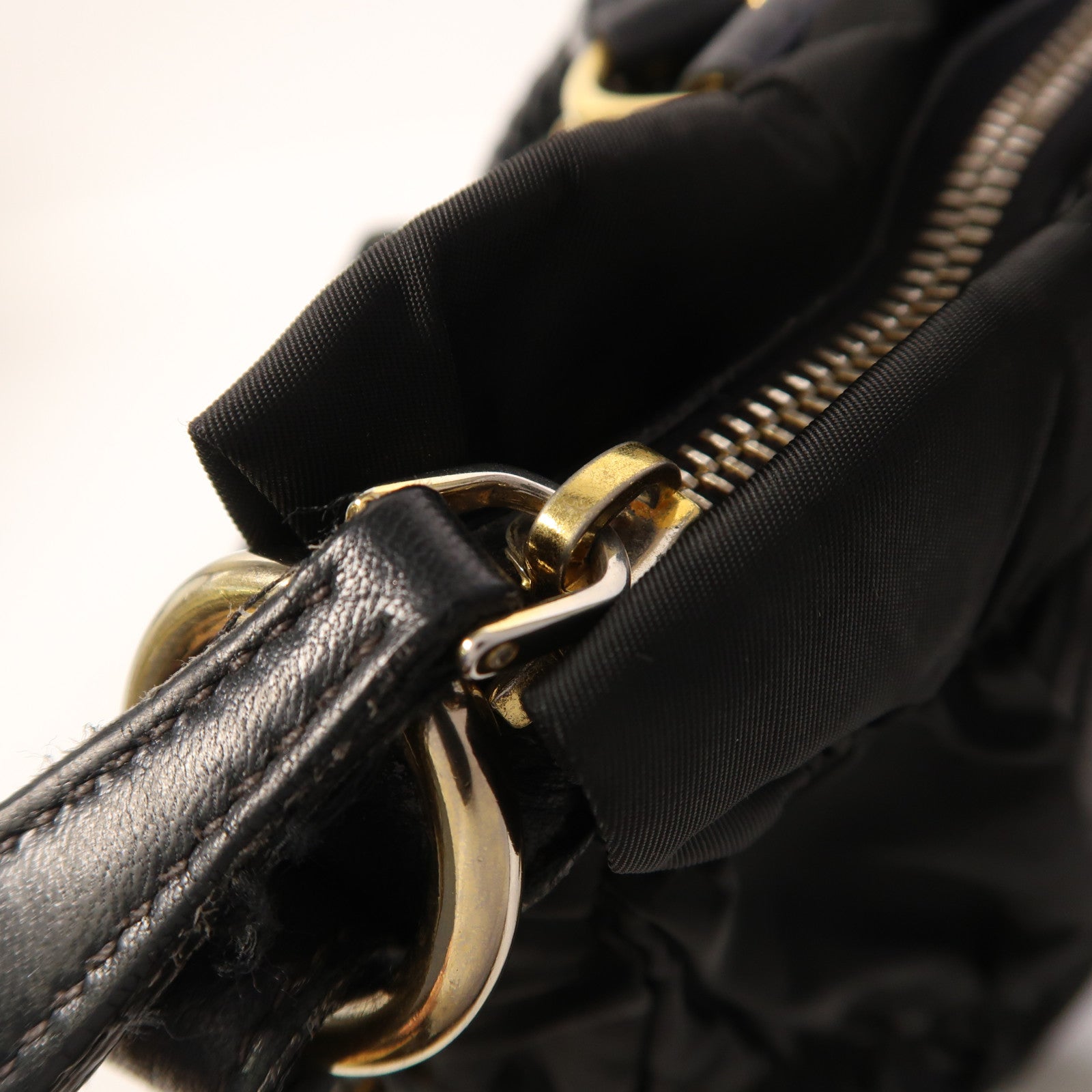 PRADA 尼龍2 Way Shoulder金扣手挽肩背兩用袋