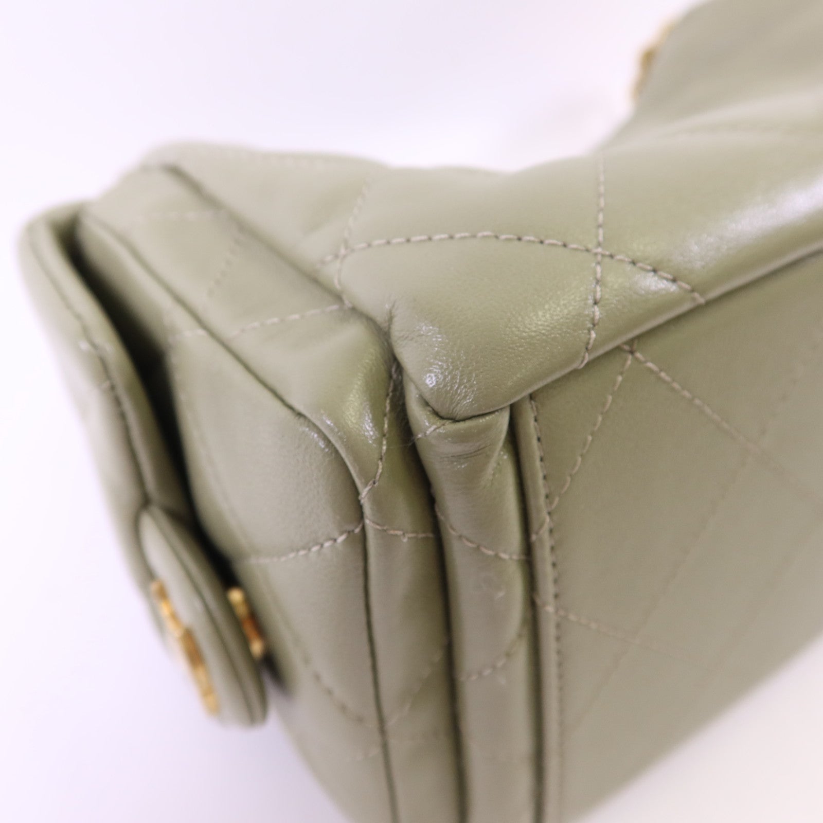 CHANEL 羊皮皮革Maxi Hobo Bag金扣鏈帶肩背袋