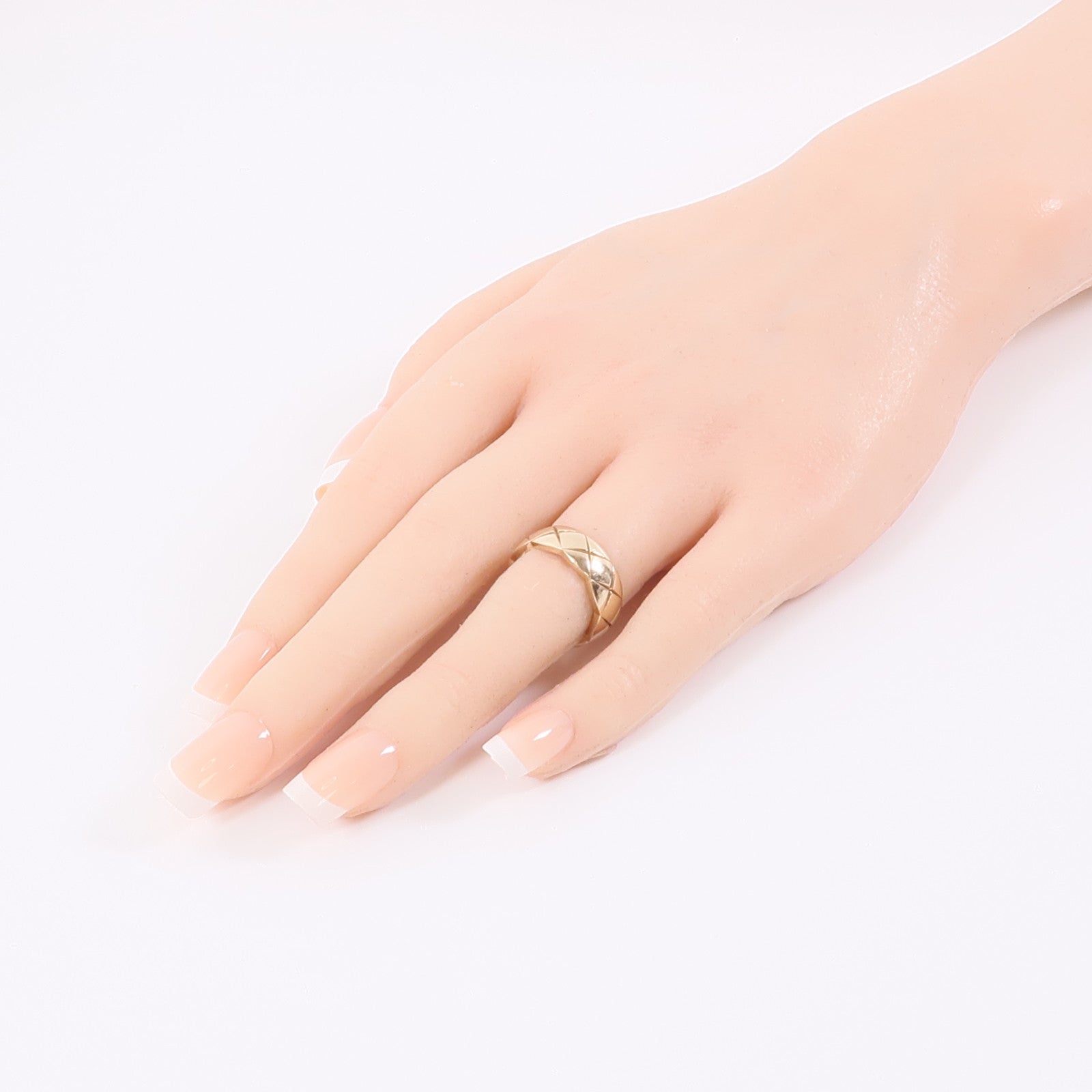 CHANEL 18K玫瑰金Coco Crush Ring戒指Chanel#49/US#5