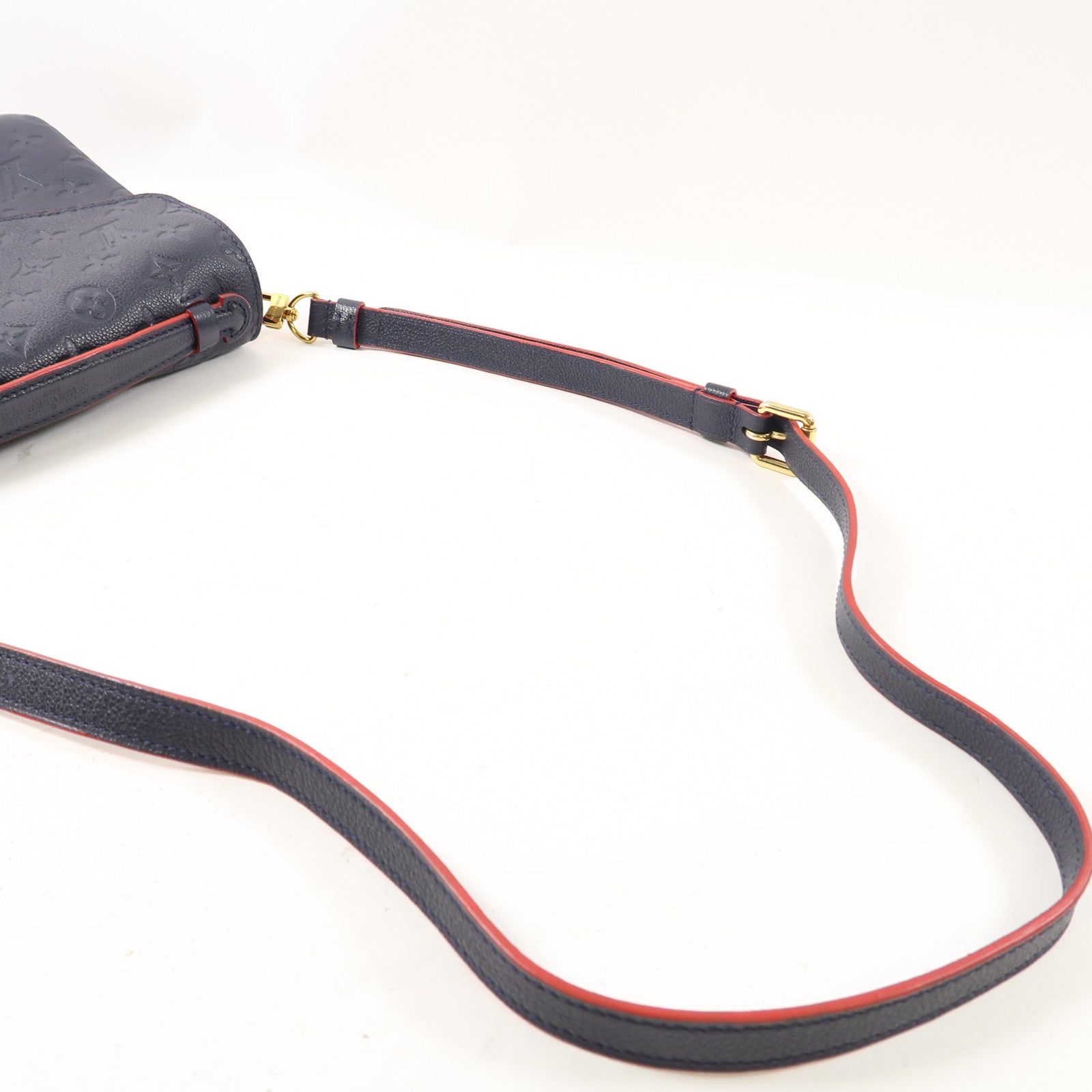 LOUIS VUITTON (PRICE DOWN) LV GHW Pochette M?tis 2 Way Bag M44071 Monogram Empreinte Nav...