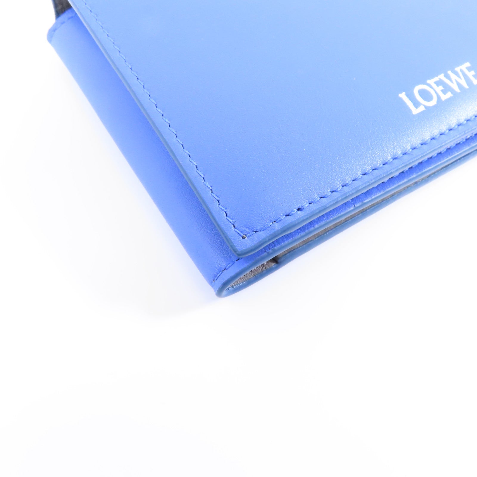 LOEWE (PRICE DOWN) Wallet Calfskin Leather Blue
