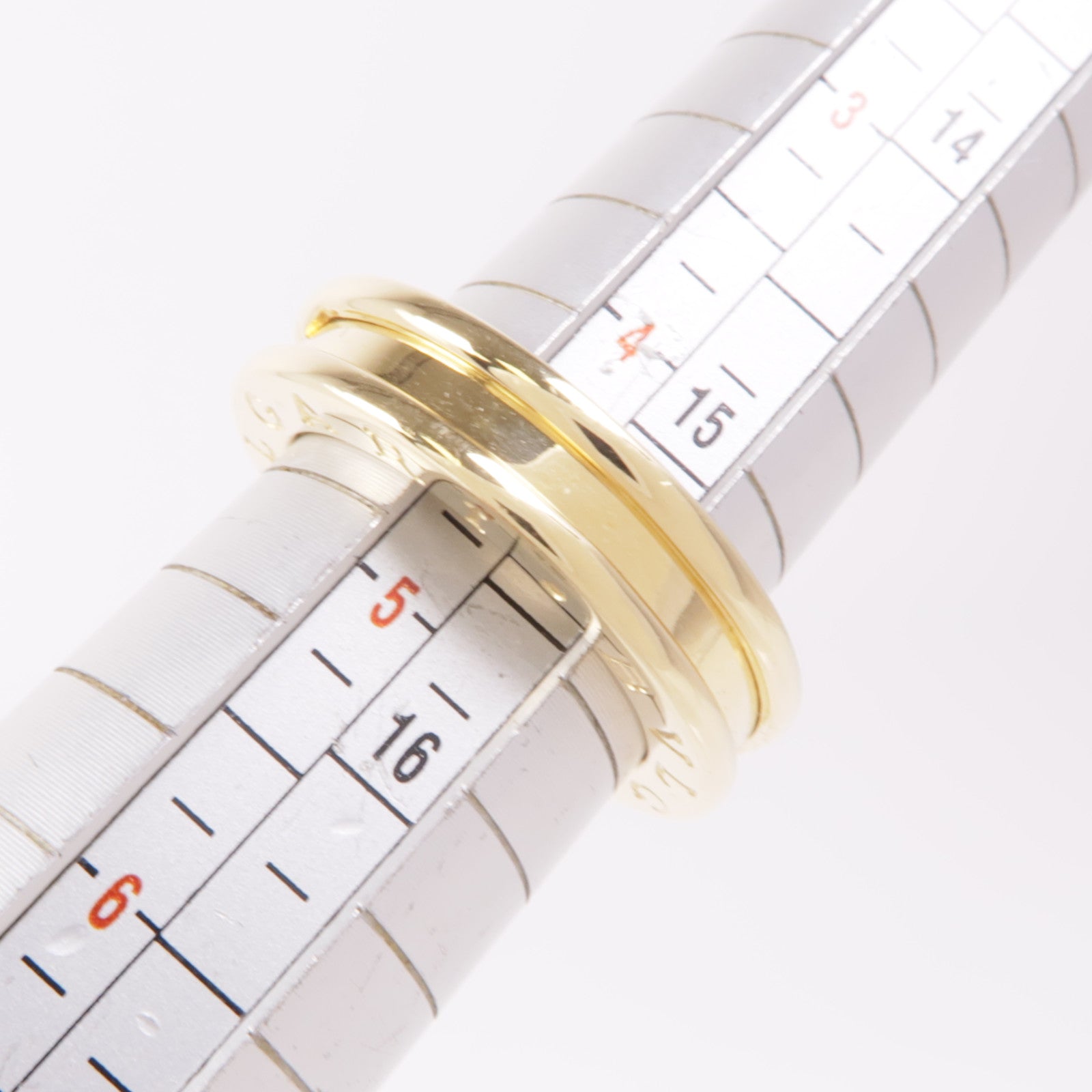BVLGARI 18K黃金B-zero 1 Band戒指Bvlgari#48/US#4.75