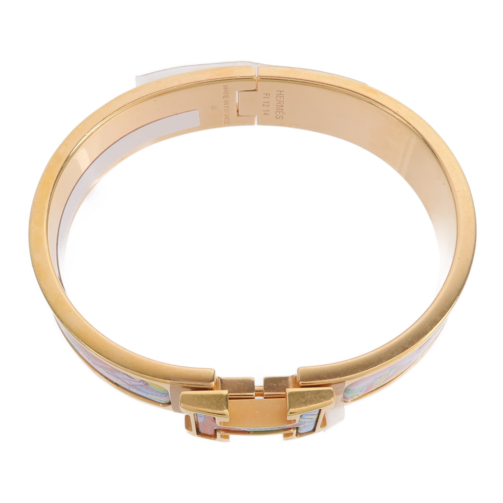 HERMES 金屬/琺瑯Clic H Bracelet手鐲