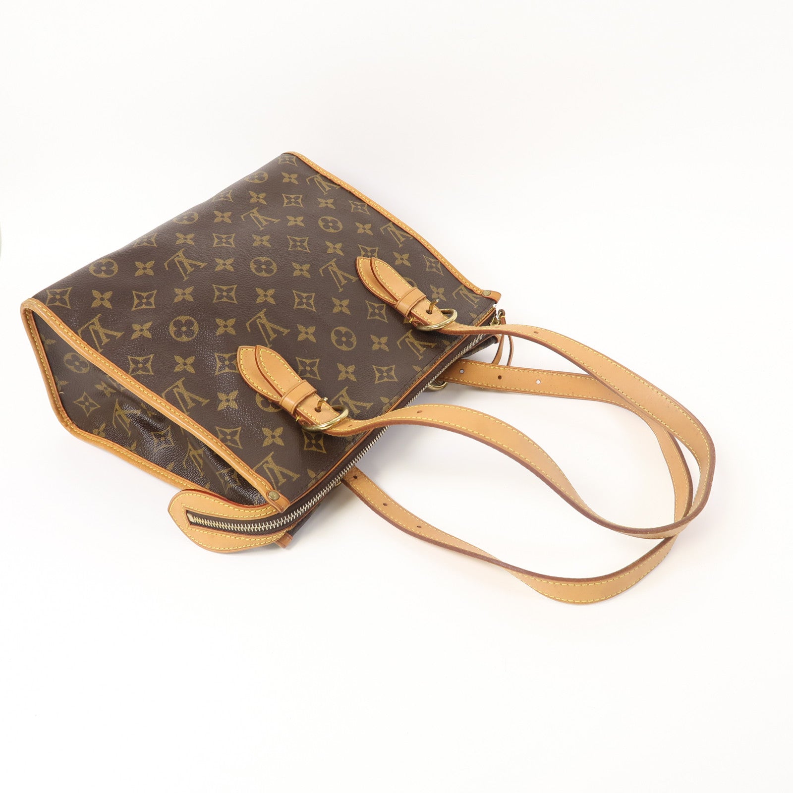 LOUIS VUITTON Monogram Popincourt Haut金扣肩背袋啡色