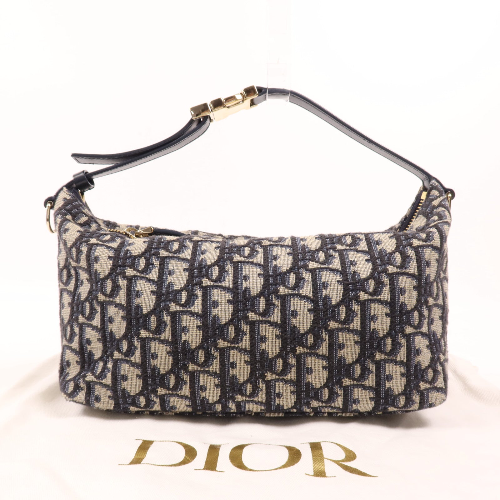 Dior 帆布Travel Nomad Pouch金扣手挽袋