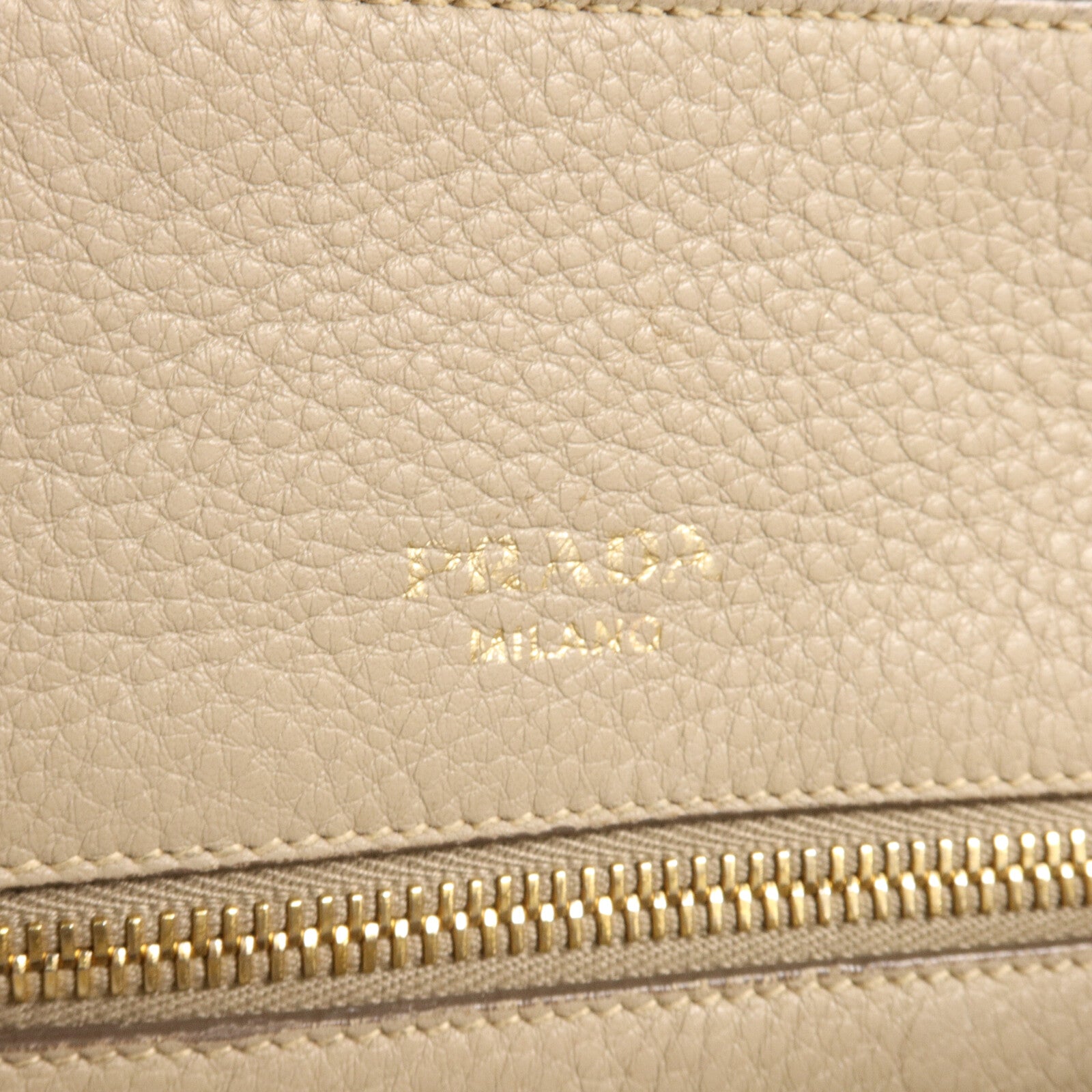 PRADA 皮革Vitello Daino手挽肩背兩用袋