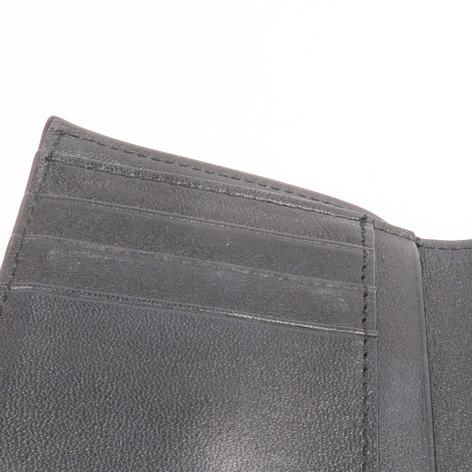 CELINE 牛皮皮革Trifold Wallet金扣錢包