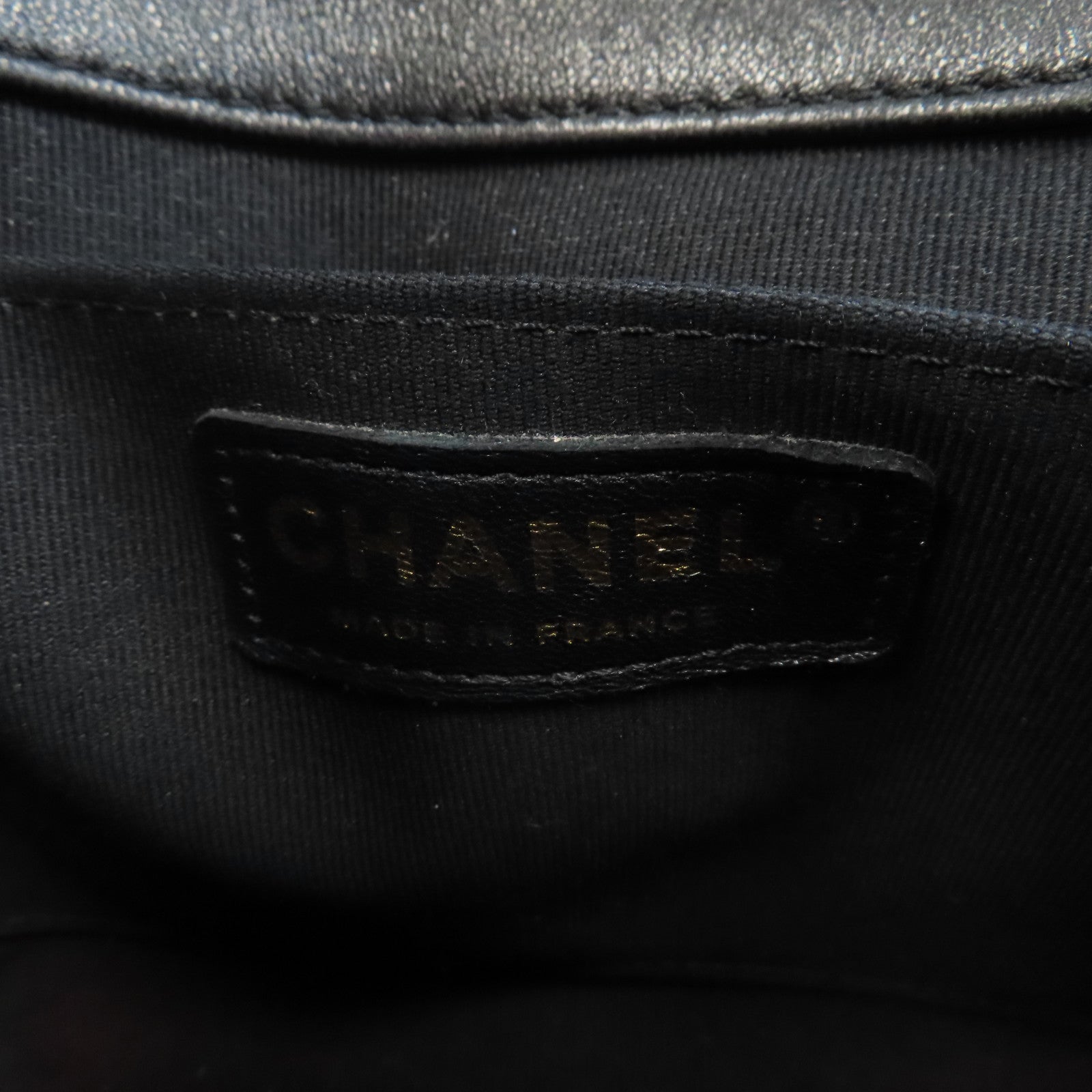 CHANEL 【激減優惠】菱格羊皮皮革Chain Shoulder金扣鏈帶肩背袋黑色