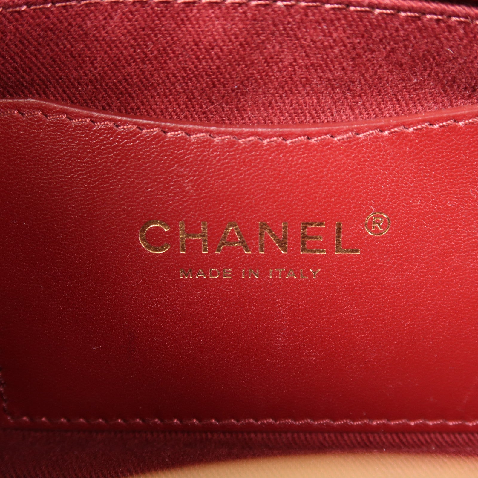 CHANEL 牛皮皮革Chain Shoulder Bag金扣鏈帶肩背袋