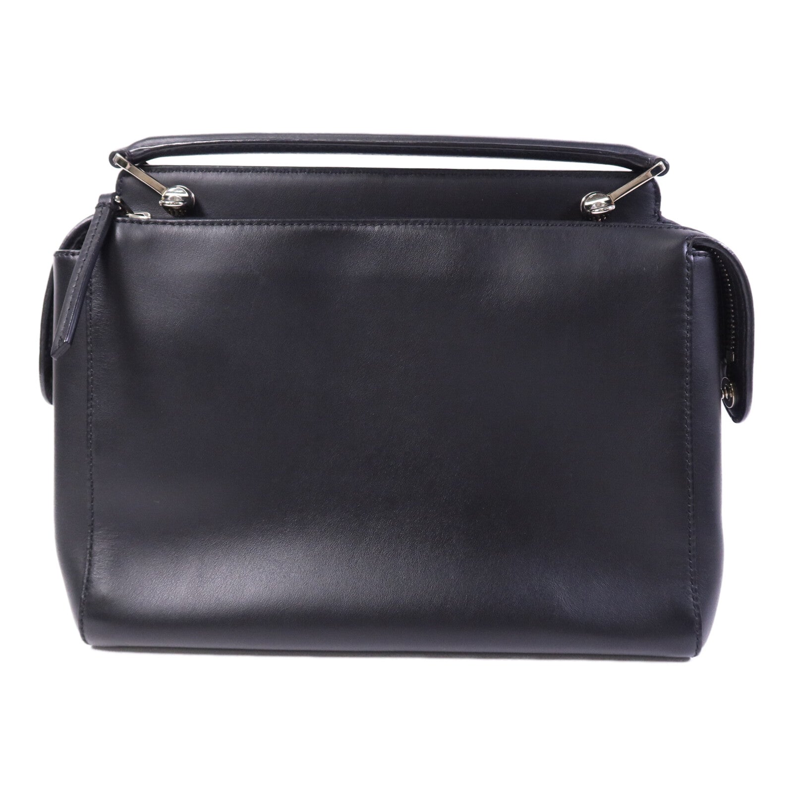 FENDI 牛皮皮革Dotcom銀扣手挽肩背兩用袋