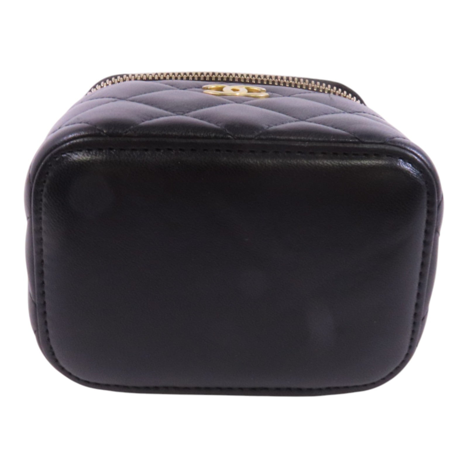 CHANEL 【激減優惠】羊皮皮革Mini Vanity Case金扣鏈帶肩背袋