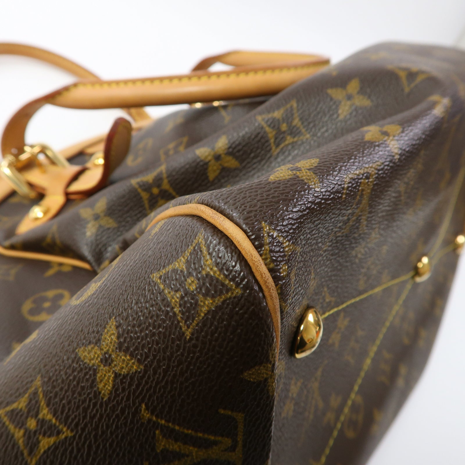 LOUIS VUITTON Monogram Tivoli GM金扣手挽袋啡色