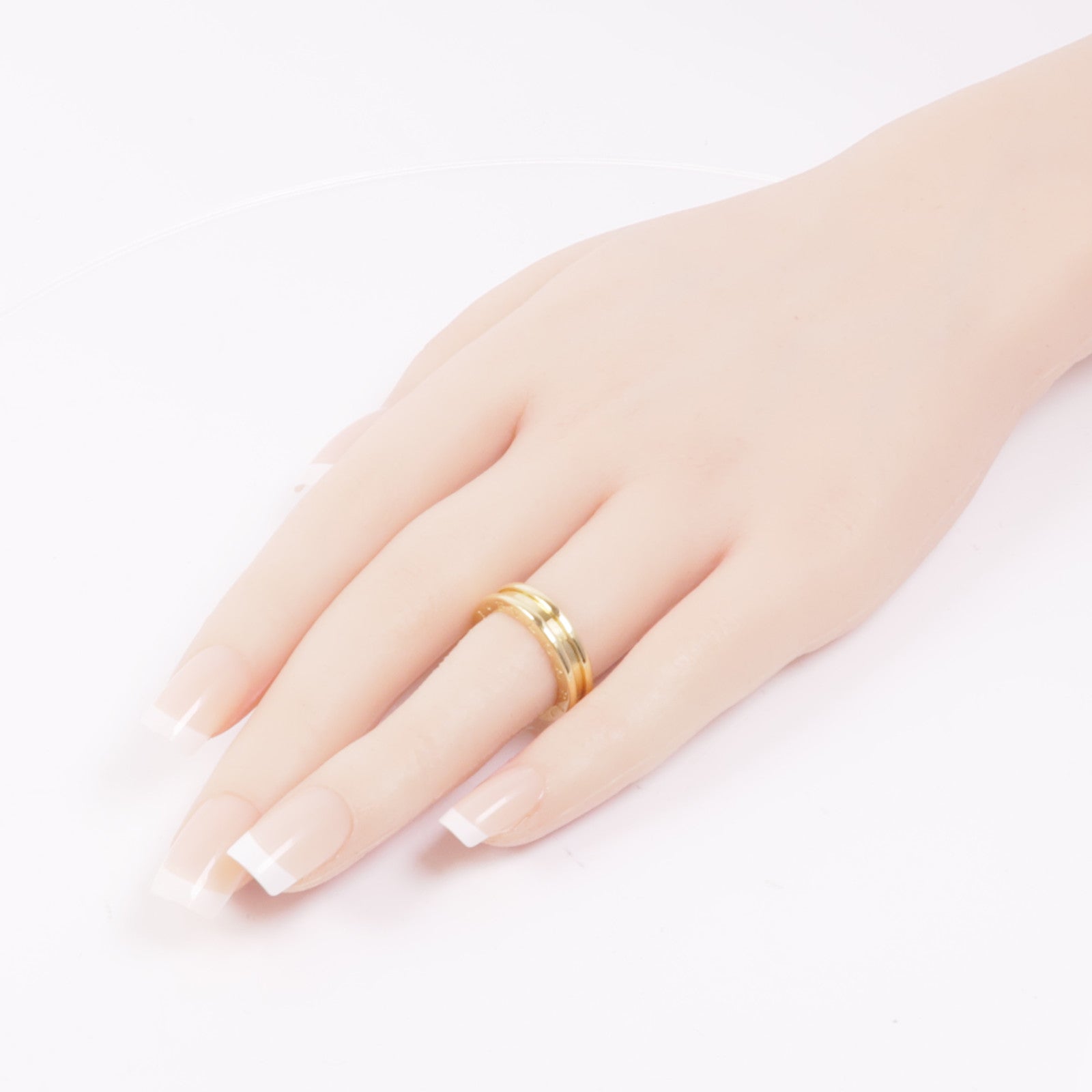 BVLGARI 18K黃金B-zero 1 Band戒指Bvlgari#48/US#4.75