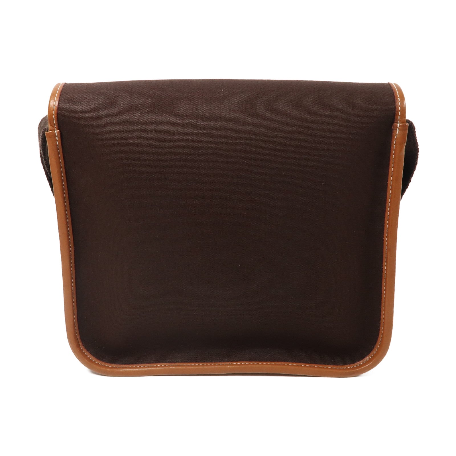 HERMES 【激減優惠】帆布Buenaventura Mini Shoulder Bag銀扣啡色
