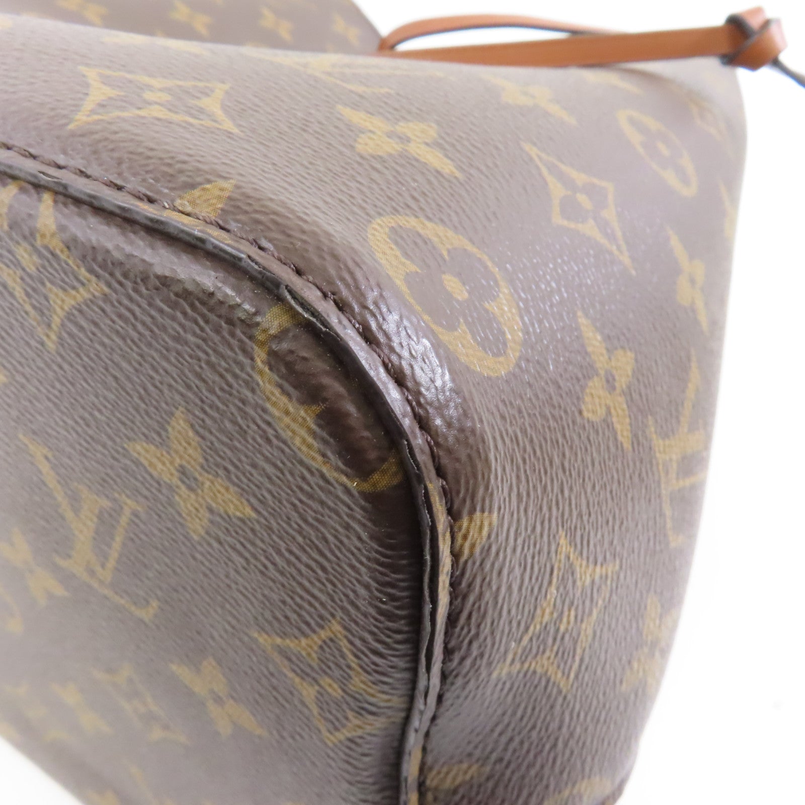 LOUIS VUITTON Monogram Neo Noe MM金扣肩背袋棕色