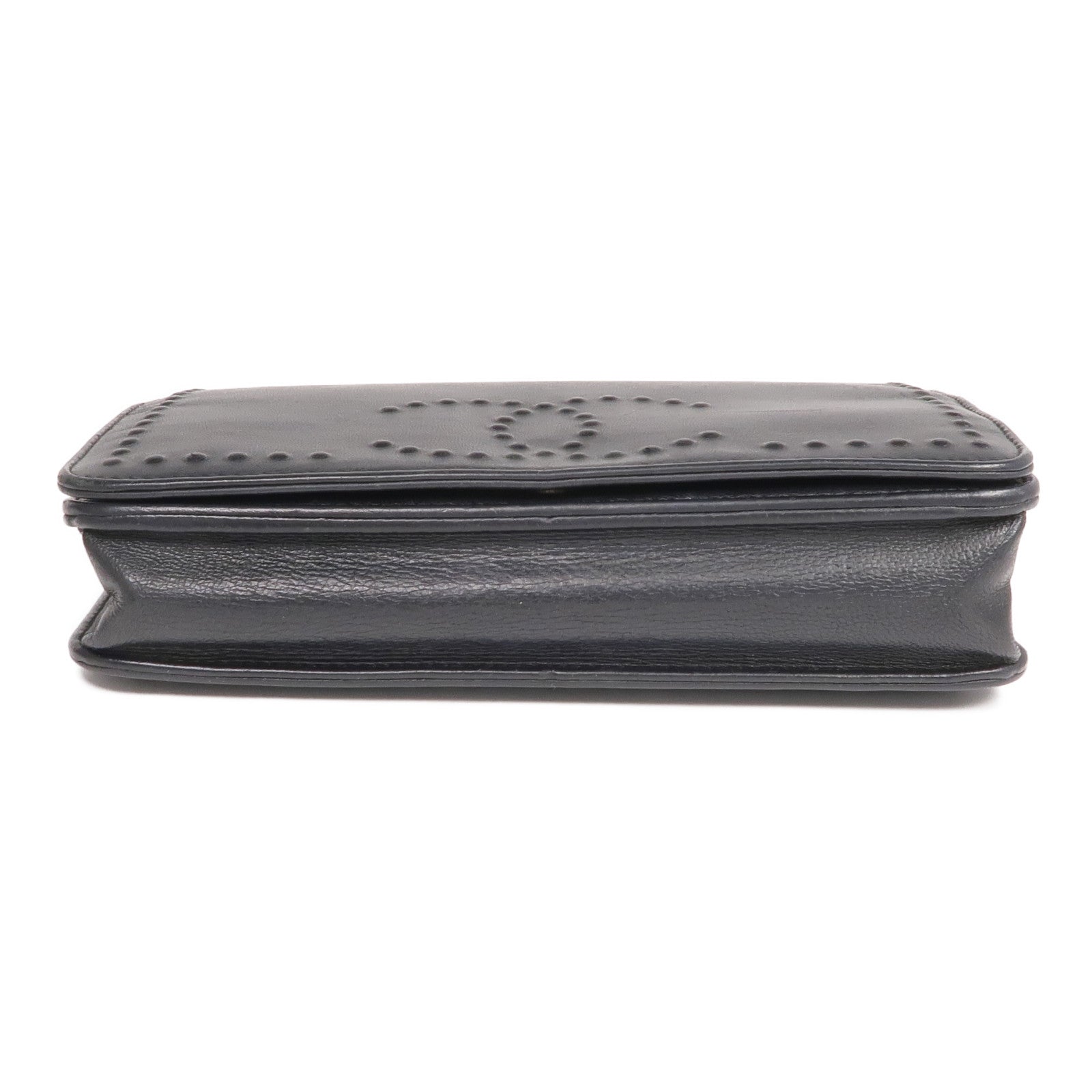 CHANEL 羊皮皮革WOC Wallet On Chain銀扣鏈帶肩背袋