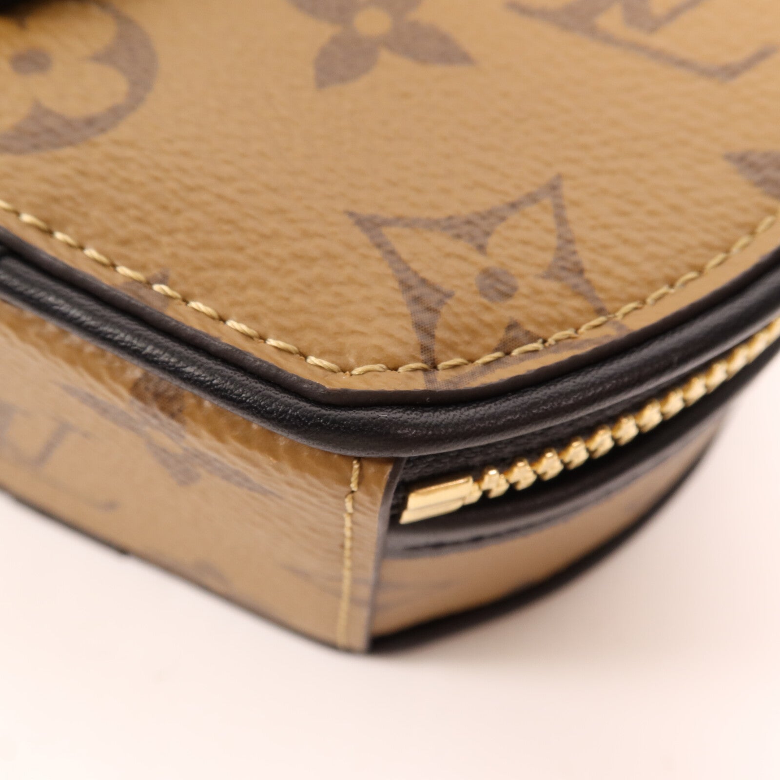 LOUIS VUITTON Monogram Reverse Mini Boite Chapeau金扣手挽肩背兩用袋
