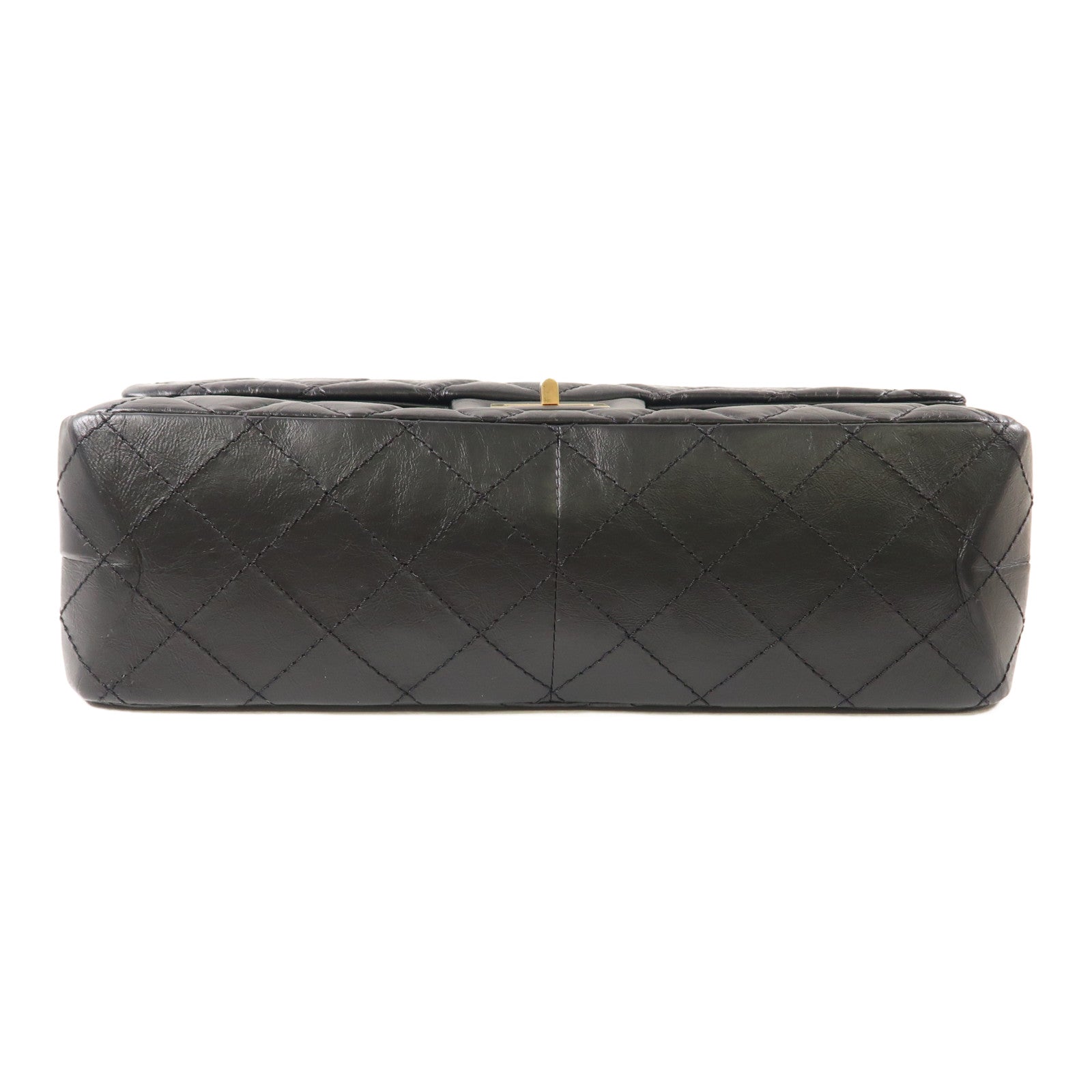 CHANEL 牛皮皮革2.55金扣鏈帶肩背袋