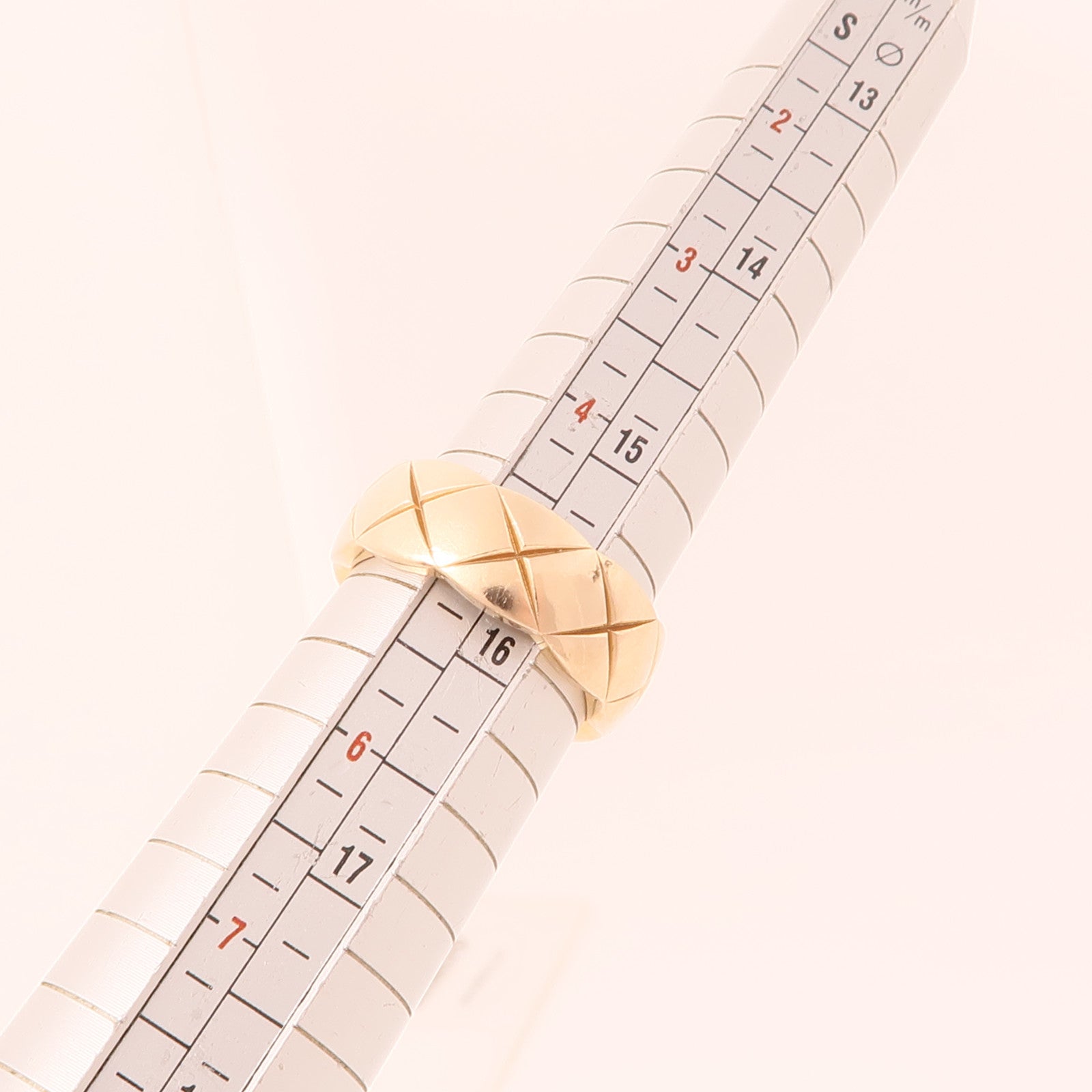 CHANEL 18K玫瑰金Coco Crush Ring戒指Chanel#49/US#5