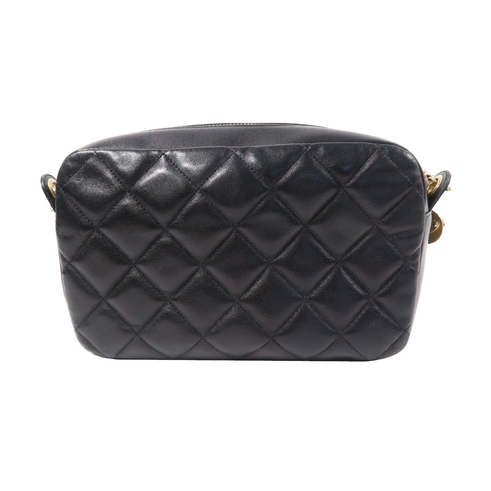 CHANEL 【激減優惠】菱格羊皮皮革Chain Shoulder Bag金扣鏈帶肩背袋黑色