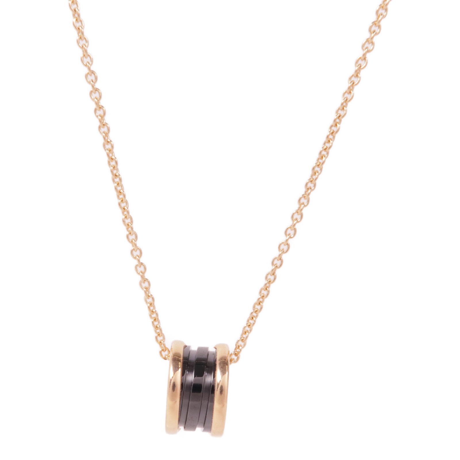 BVLGARI 18K玫瑰金/陶瓷B-Zero1 Necklace項鍊