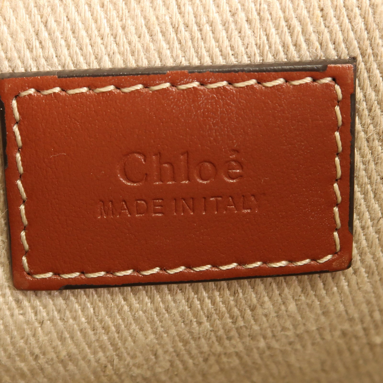 Chloe 帆布Woody Tote手挽肩背兩用袋