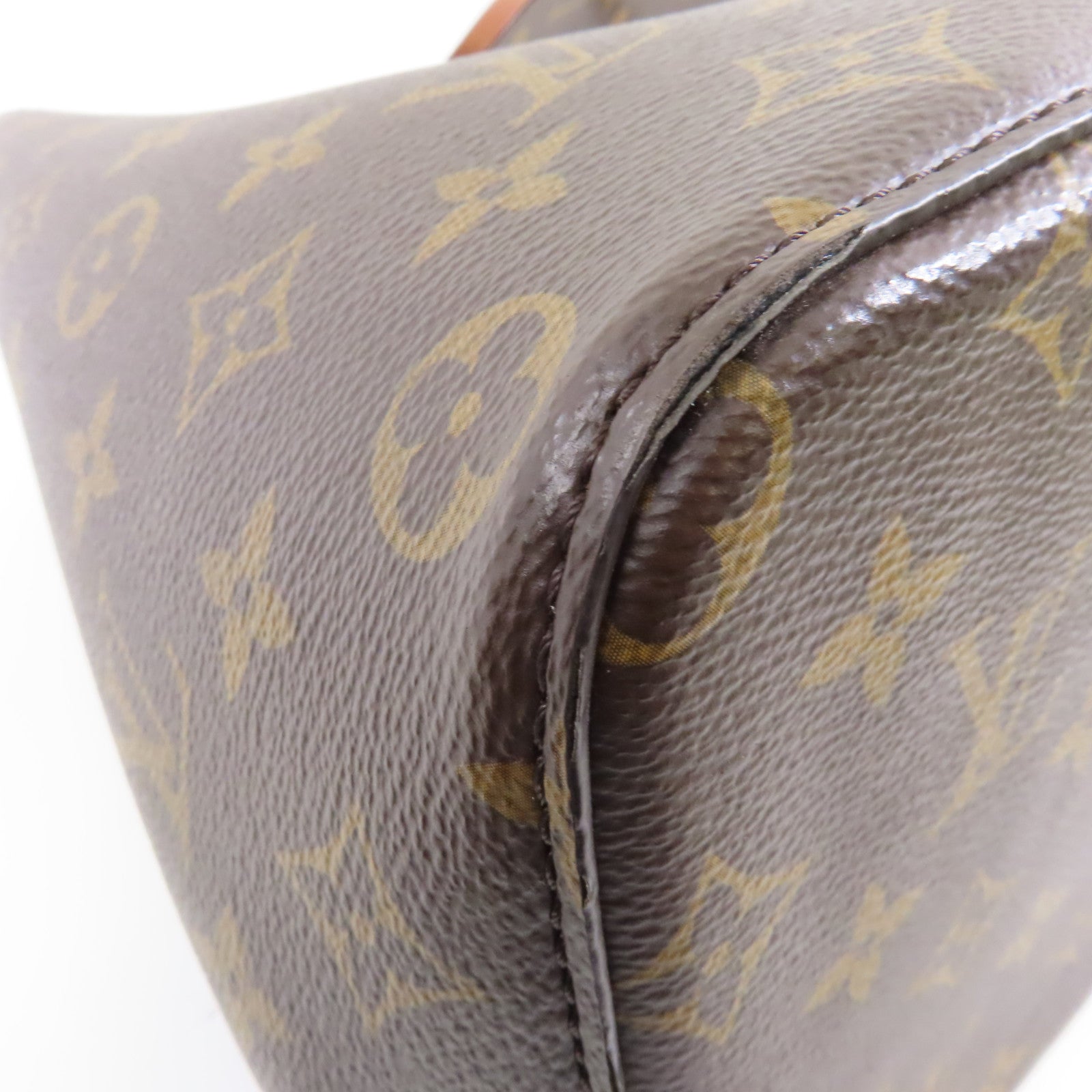 LOUIS VUITTON Monogram Neo Noe MM金扣肩背袋棕色