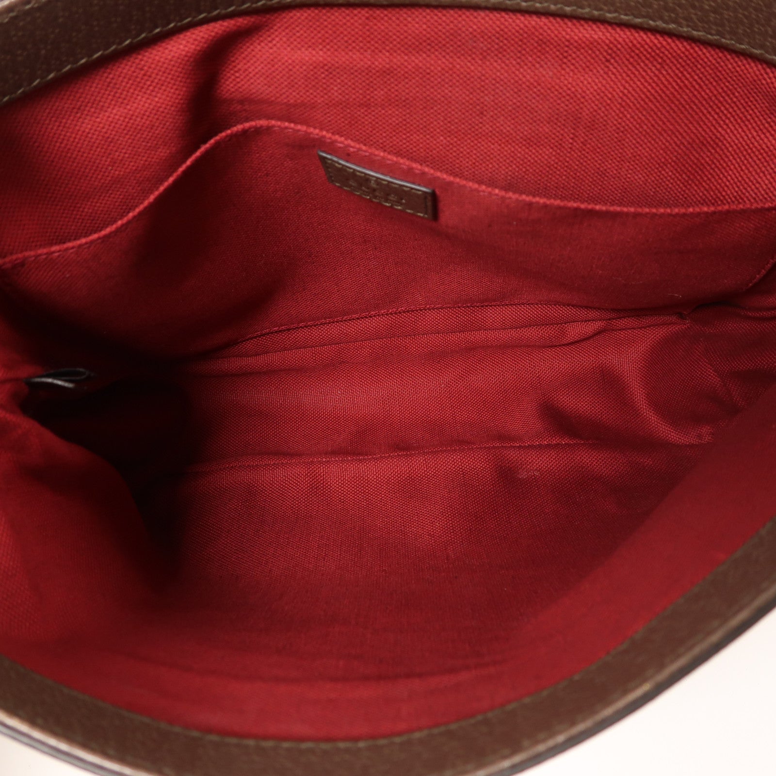 GUCCI GG SHW Shoulder Bag 658542 Coated Canvas Brown