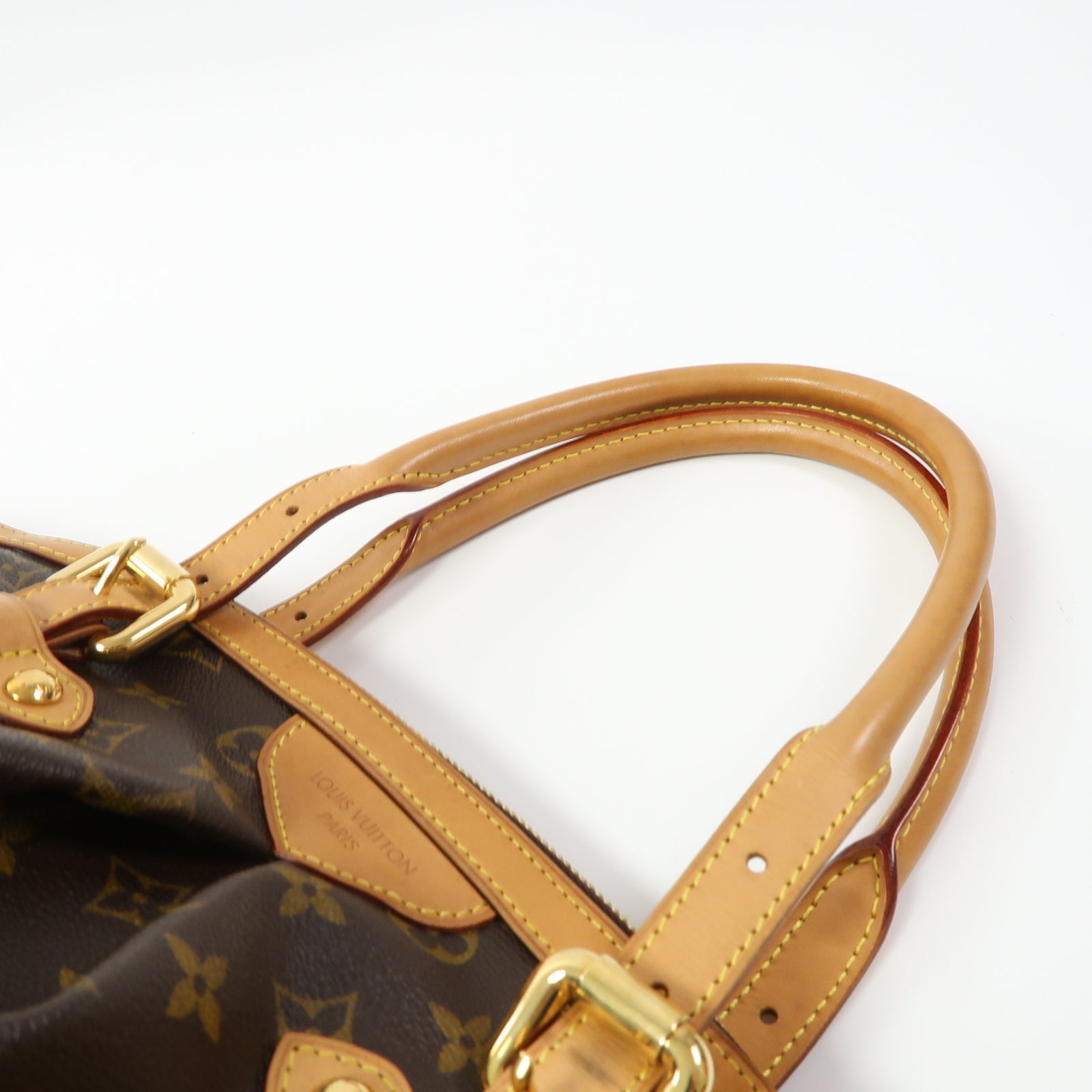 LOUIS VUITTON Monogram Tivoli GM金扣手挽袋啡色