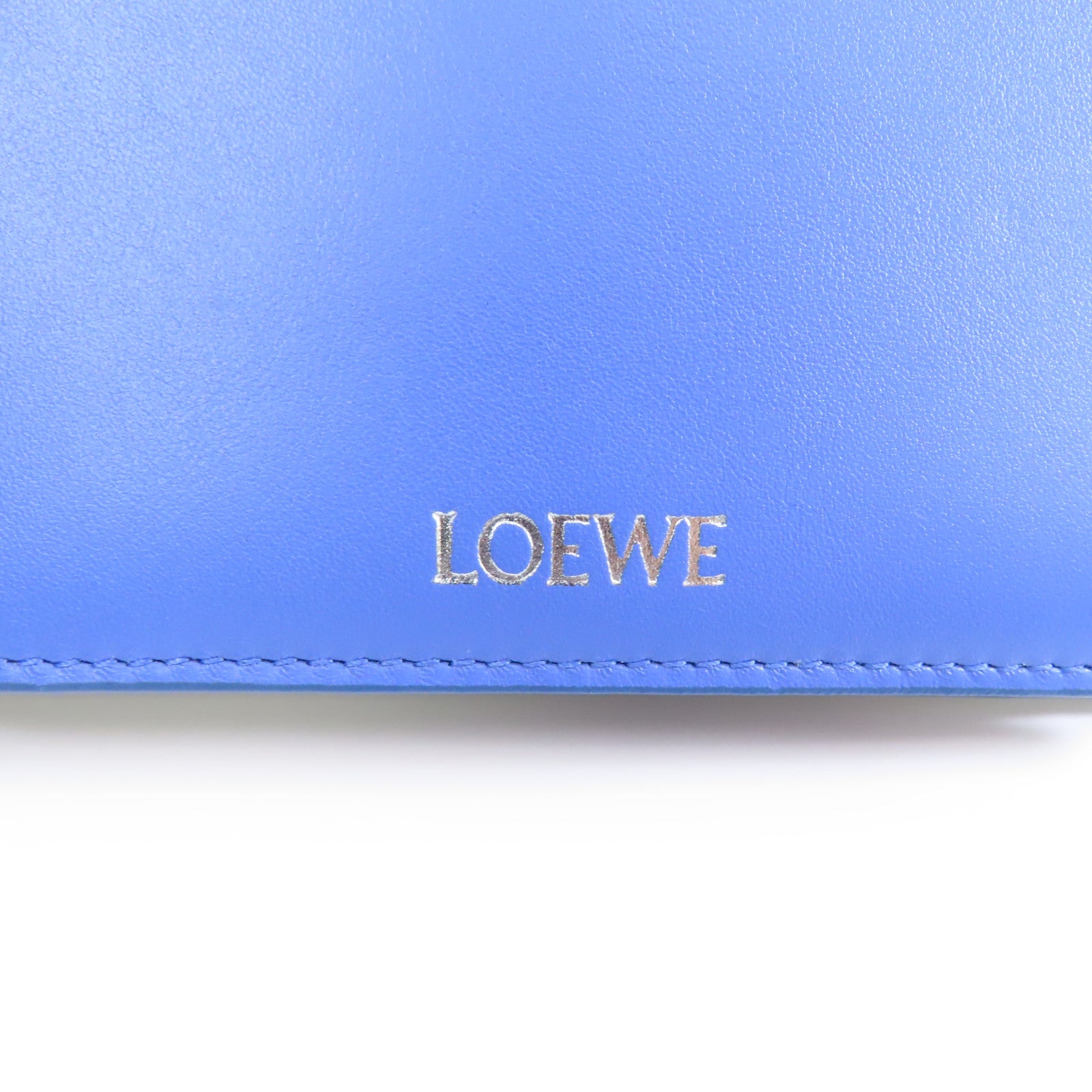 LOEWE (PRICE DOWN) Wallet Calfskin Leather Blue