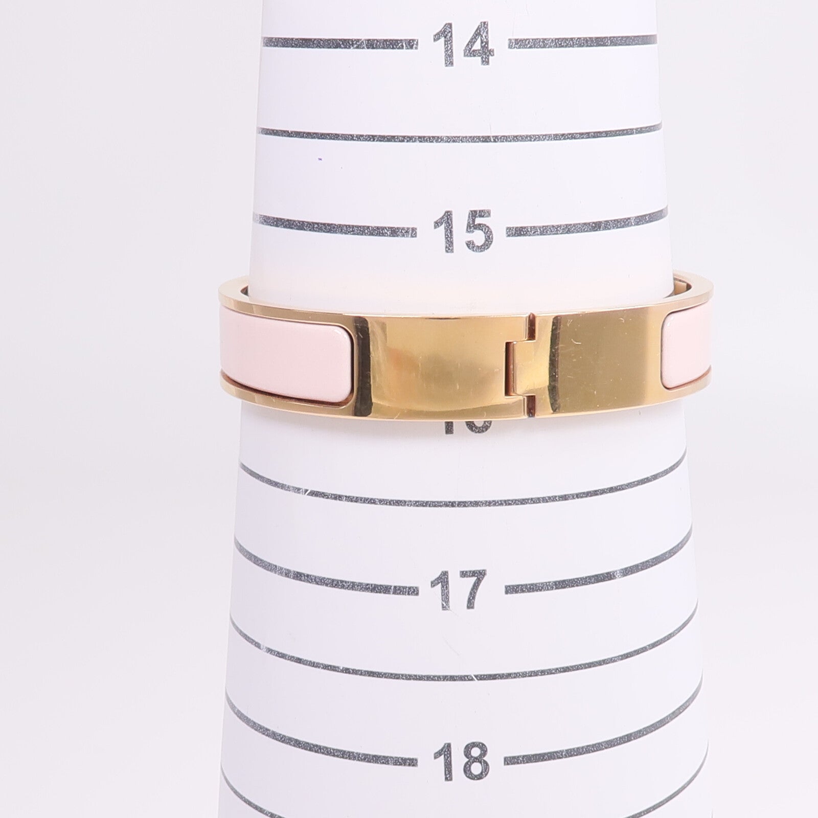 HERMES 金屬/琺瑯Clic H Bracelet手鐲Rose Candeur