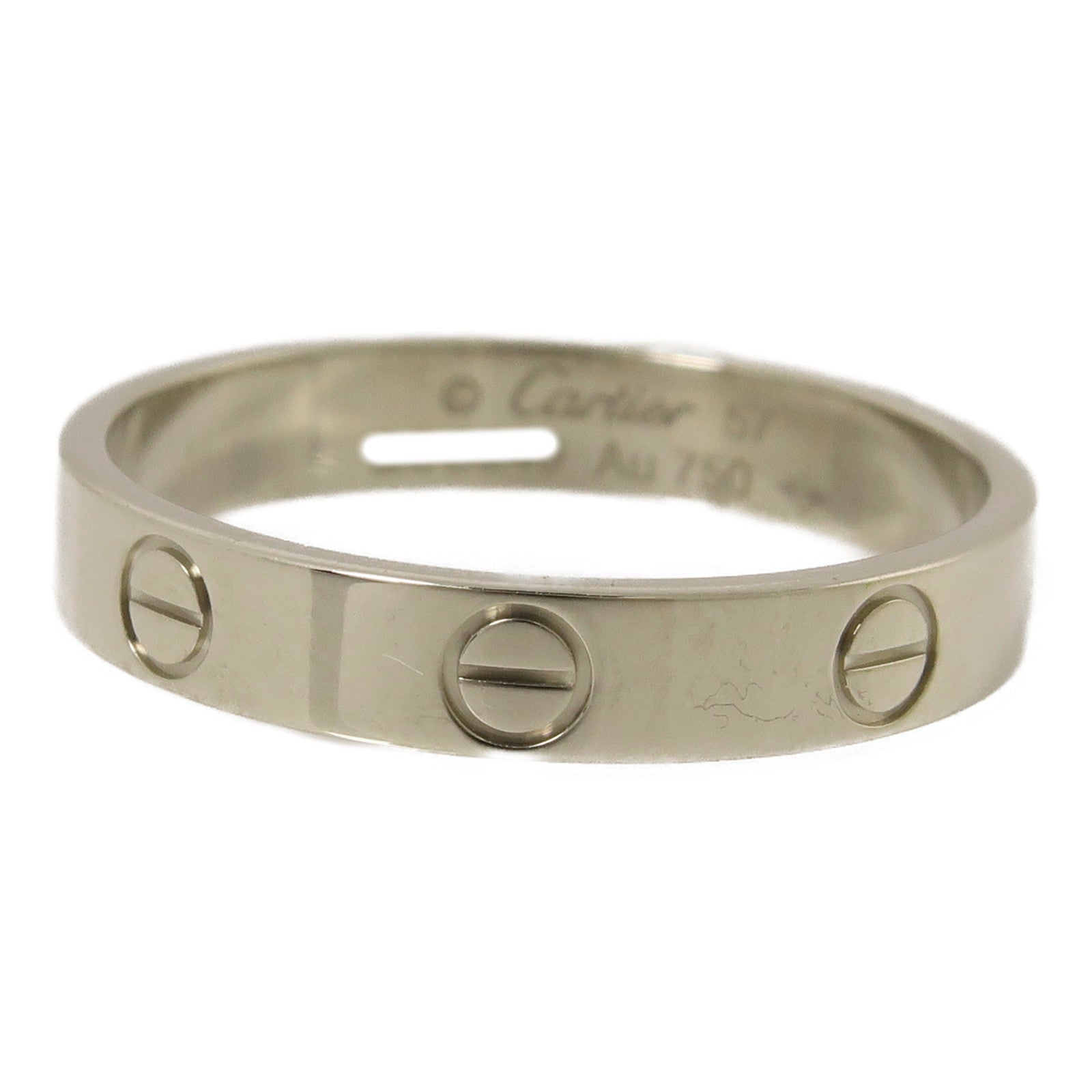 CARTIER 18K白金Love Ring Small Model戒指Cartier#57/US#7.75