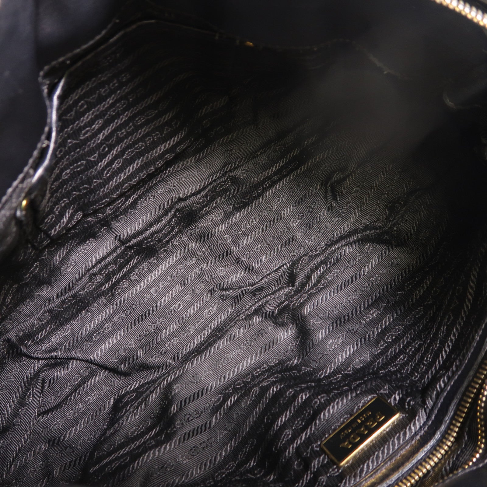 PRADA 尼龍2 Way Shoulder金扣手挽肩背兩用袋