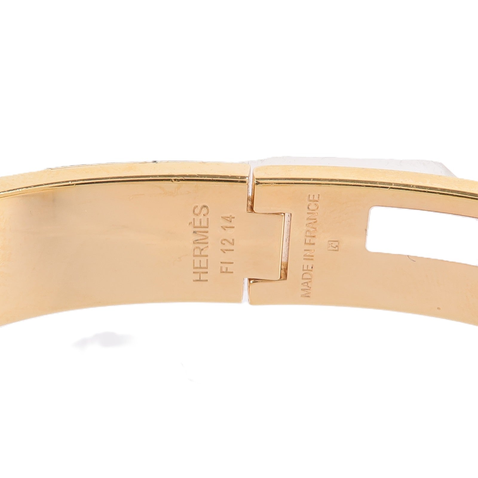 HERMES 金屬/琺瑯Clic H Bracelet手鐲