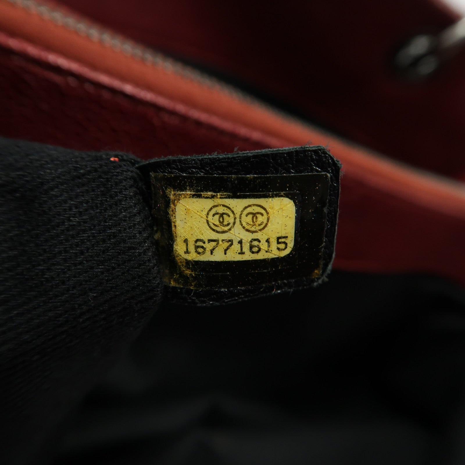 CHANEL 【激減優惠】菱格牛皮皮革Chain Shoulder銀扣鏈帶肩背袋紅色