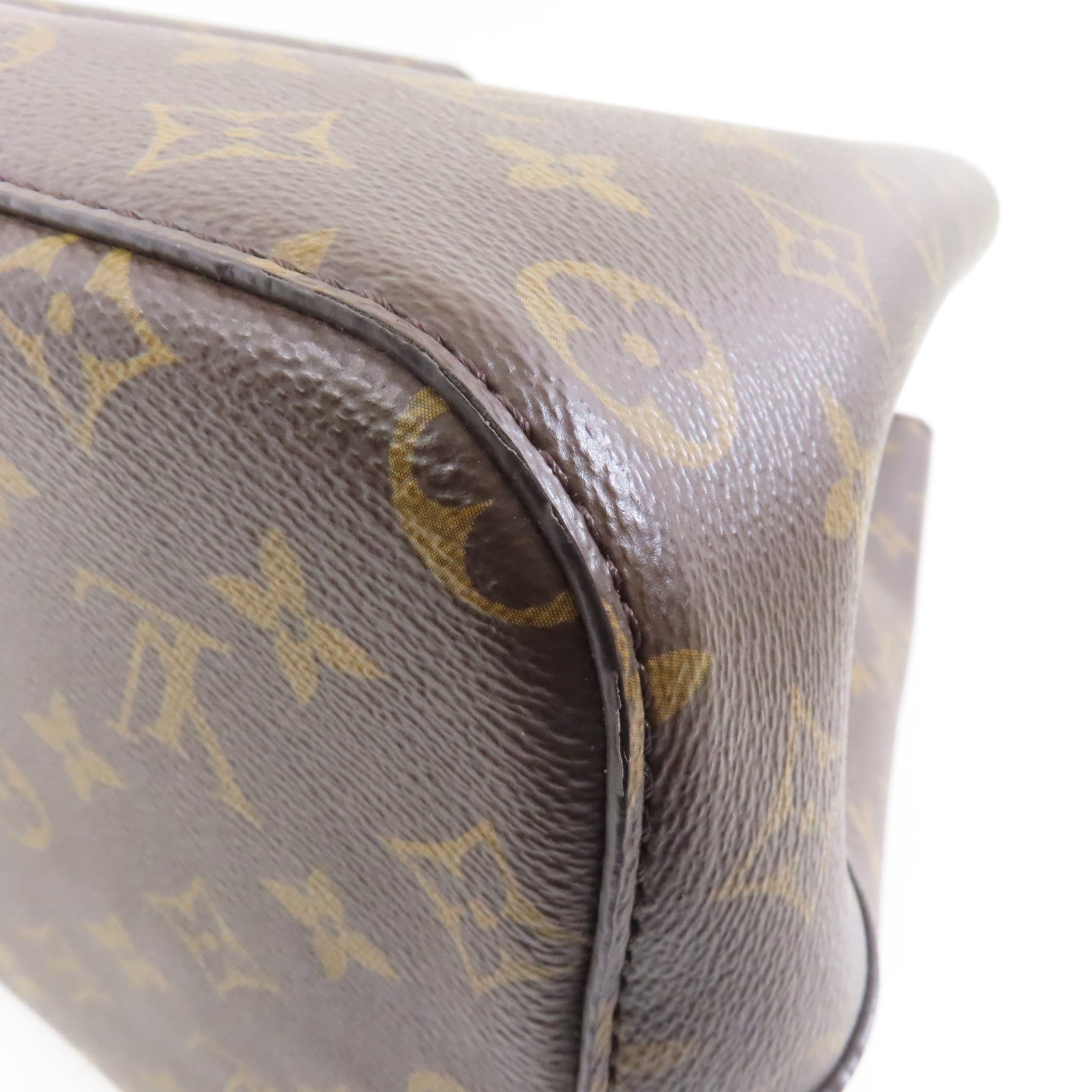 LOUIS VUITTON Monogram Neo Noe MM金扣肩背袋棕色