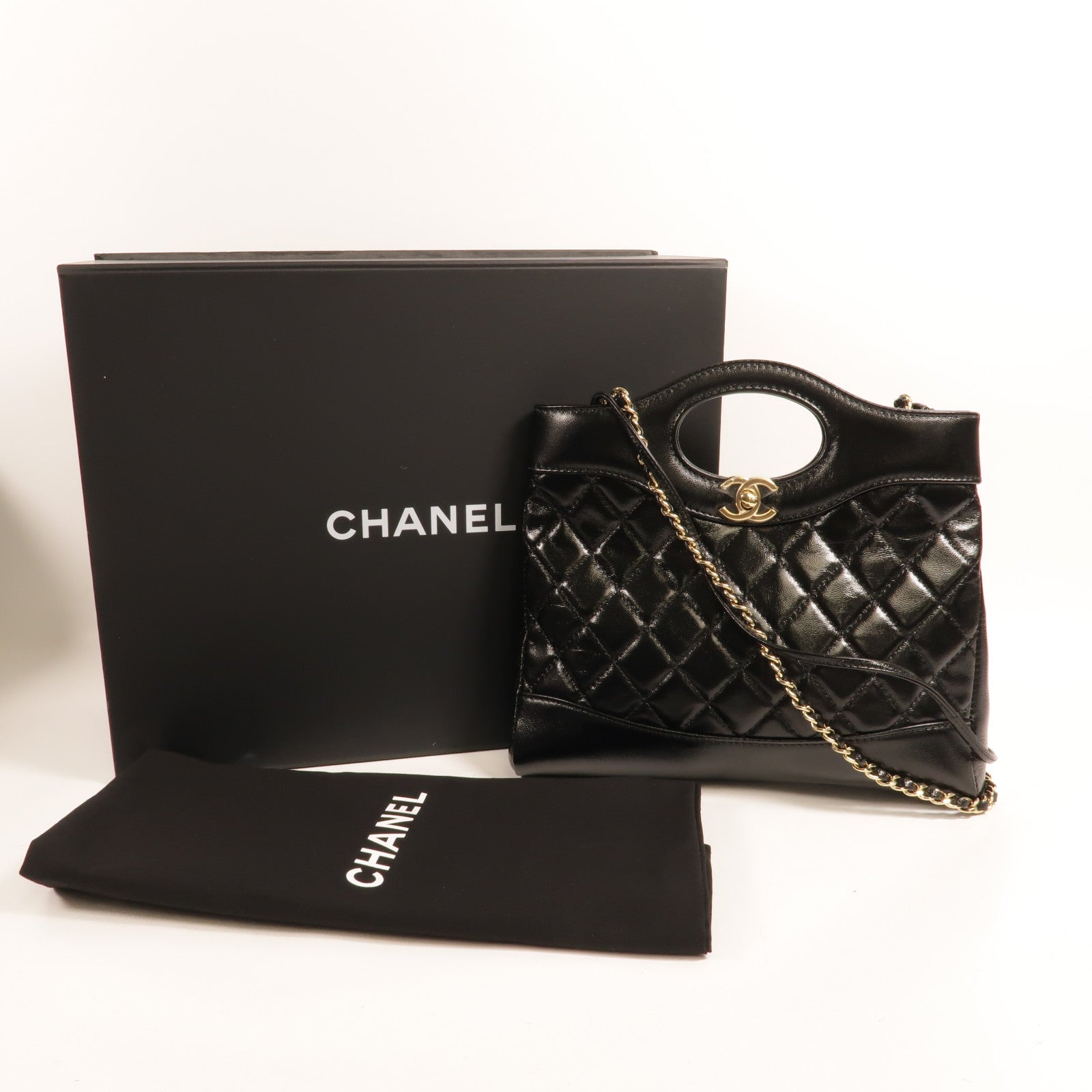 CHANEL 牛皮皮革Chanel 31鏈帶手挽肩背兩袋