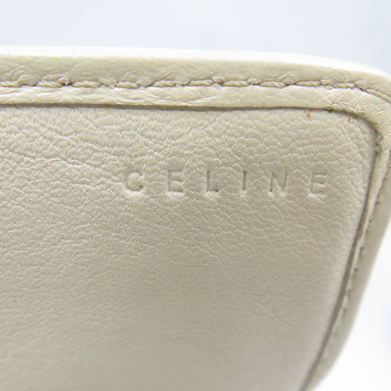 CELINE 【激減優惠】帆布/皮革Long Wallet金扣長錢包紅色/白色