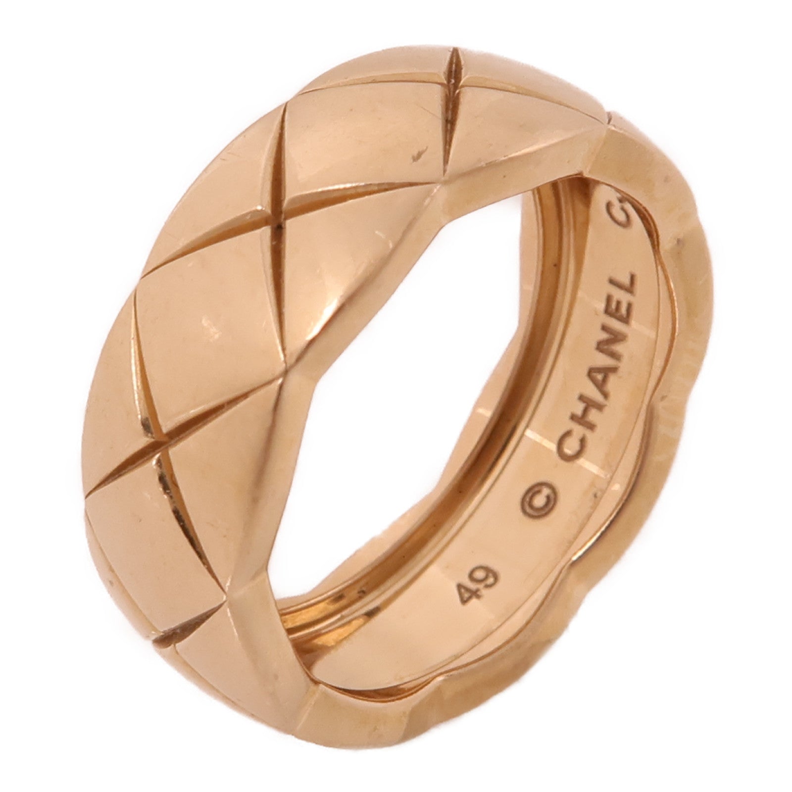 CHANEL 18K玫瑰金Coco Crush Ring戒指Chanel#49/US#5