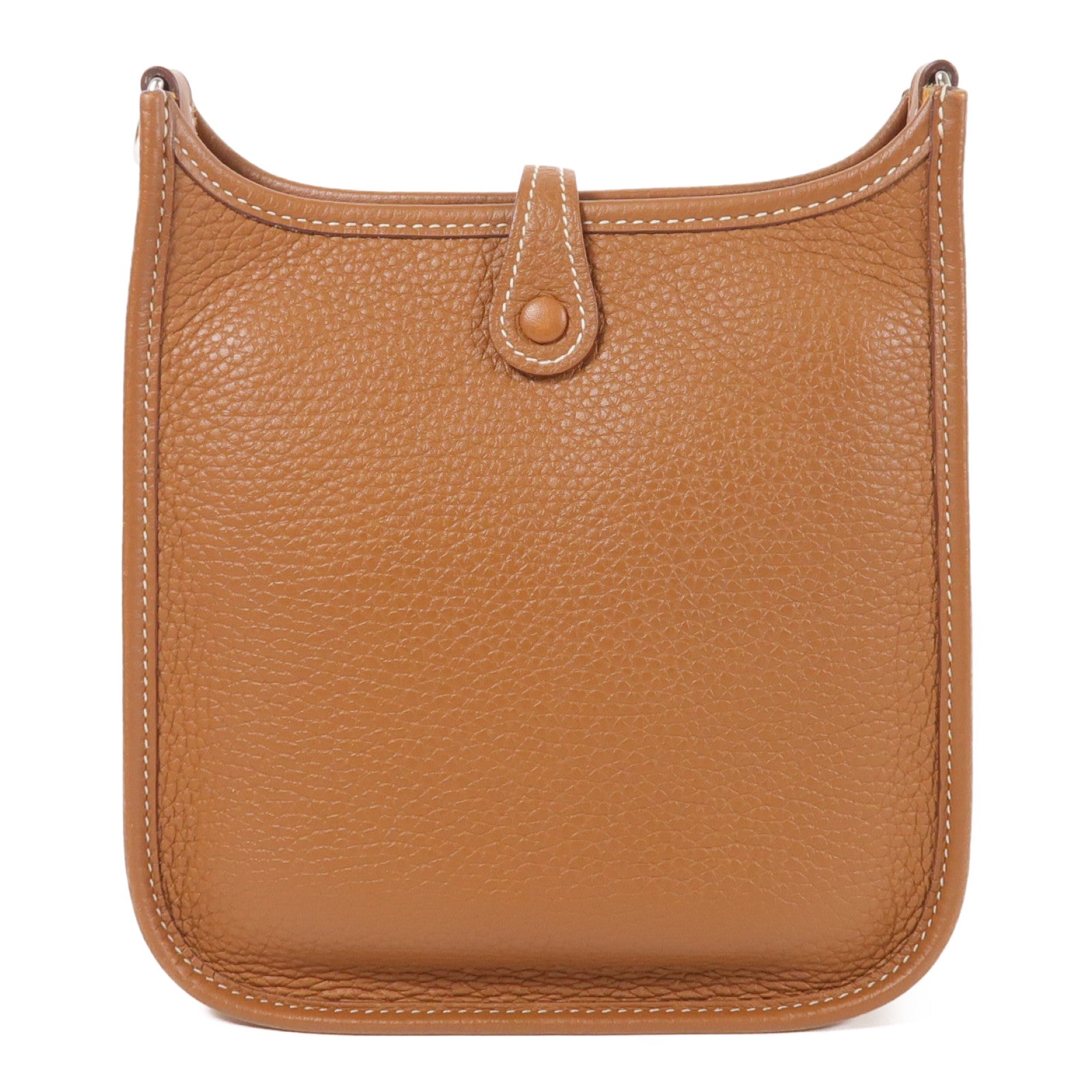 HERMES Clemence皮革Evelyne TPM銀扣肩背袋