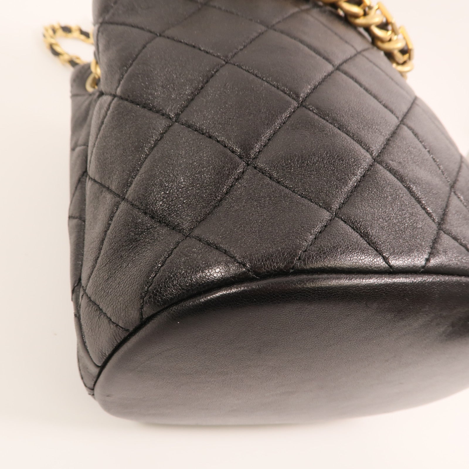 CHANEL 【激減優惠】牛皮皮革Chain Shoulder金扣肩背袋