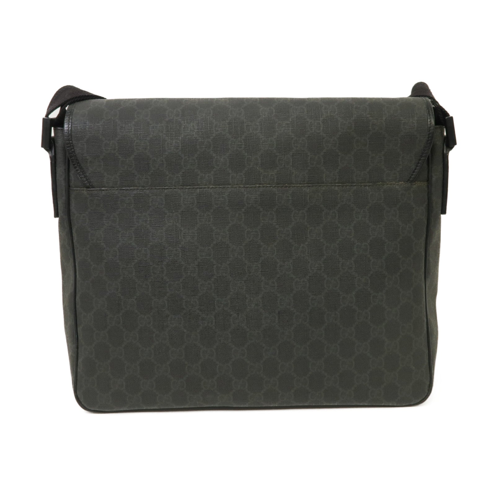 GUCCI 塗層帆布Shoulder Bag肩背袋黑色